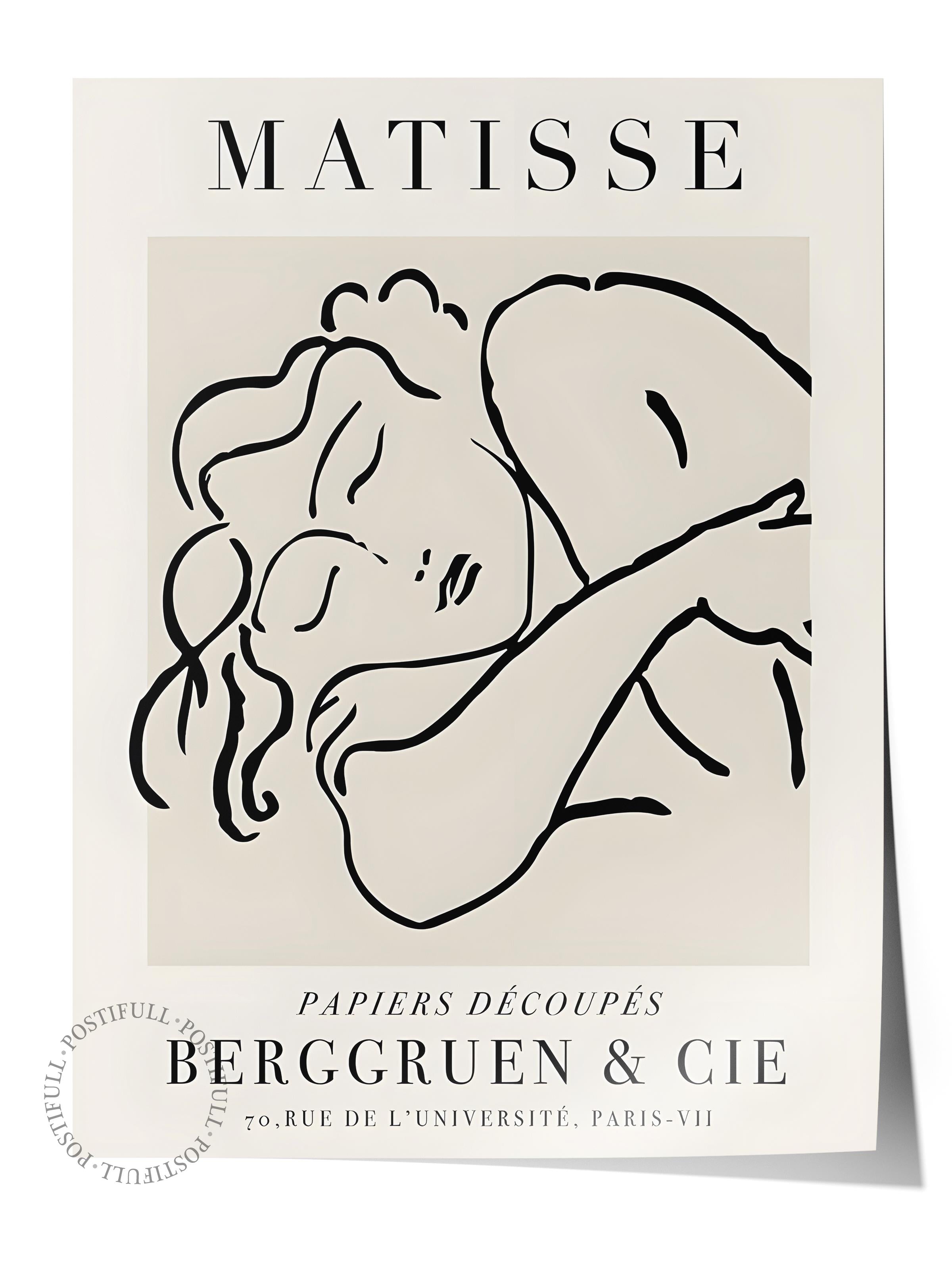 Çerçevesiz Poster, İllüstrasyon Çizim Poster - Henri Matisse Pastel, Duvar Posteri, HD Baskı, Kalın Arşivsel Sanat Kağıdı