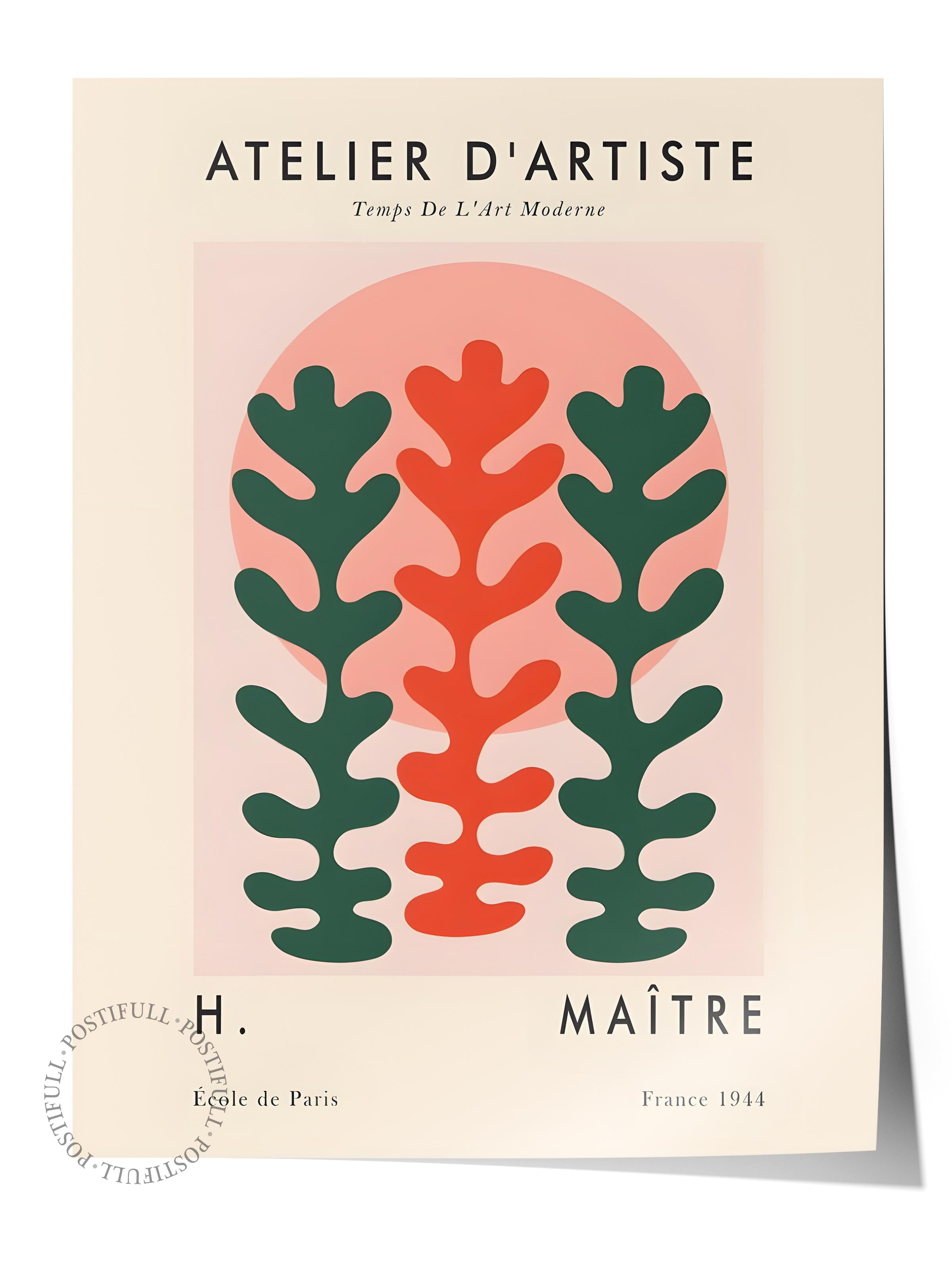 Çerçevesiz Poster, İllüstrasyon Çizim Poster - Henri Matisse Pastel, Duvar Posteri, HD Baskı, Kalın Arşivsel Sanat Kağıdı
