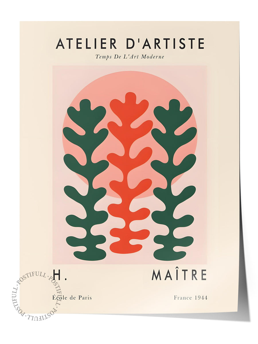 ATELIER D'ARTISTE İllüstrasyon Çerçevesiz Poster