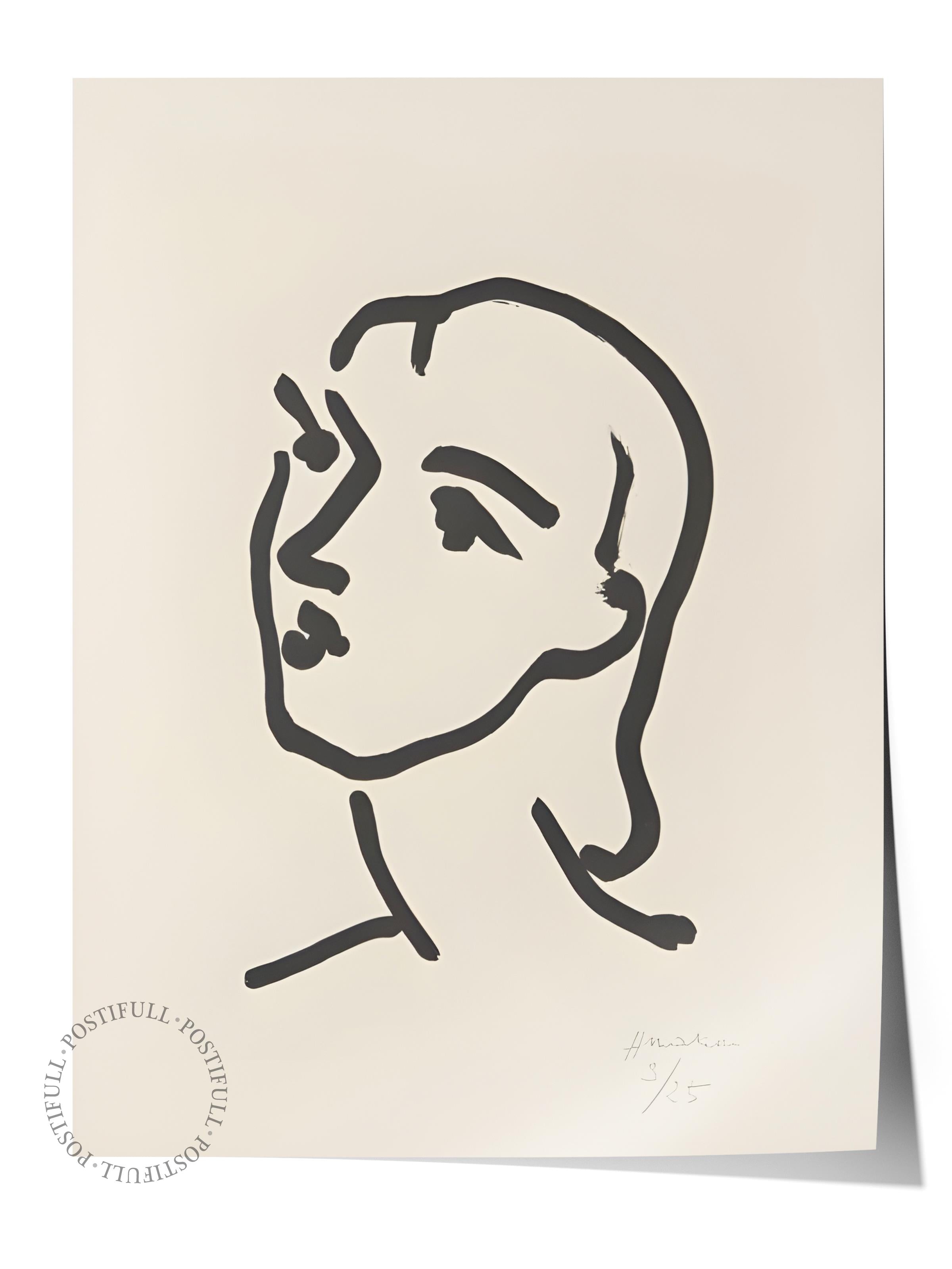 Çerçevesiz Poster, İllüstrasyon Çizim Poster - Henri Matisse Pastel, Duvar Posteri, HD Baskı, Kalın Arşivsel Sanat Kağıdı