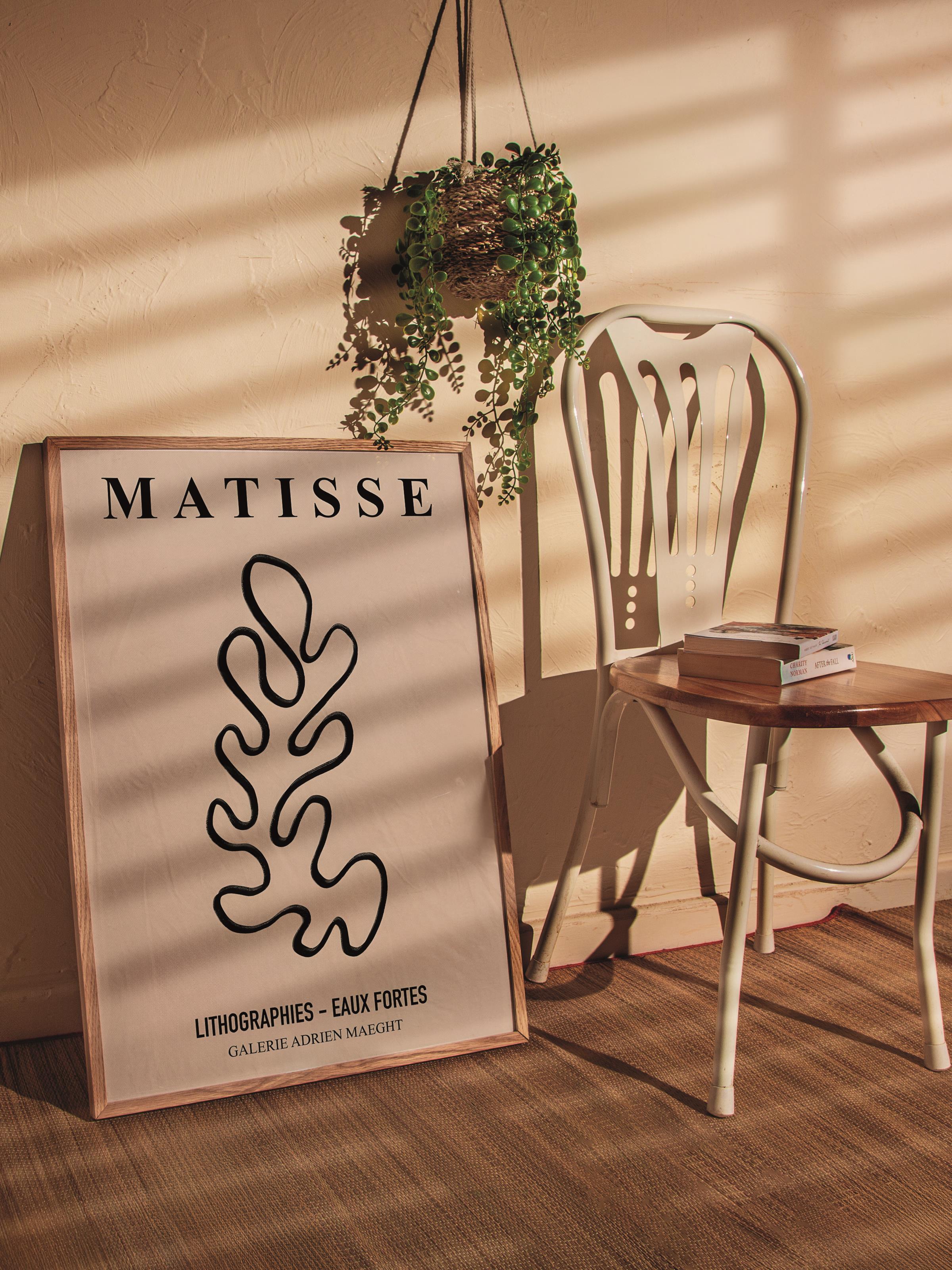 Çerçevesiz Poster, İllüstrasyon Çizim Poster - Henri Matisse Pastel, Duvar Posteri, HD Baskı, Kalın Arşivsel Sanat Kağıdı