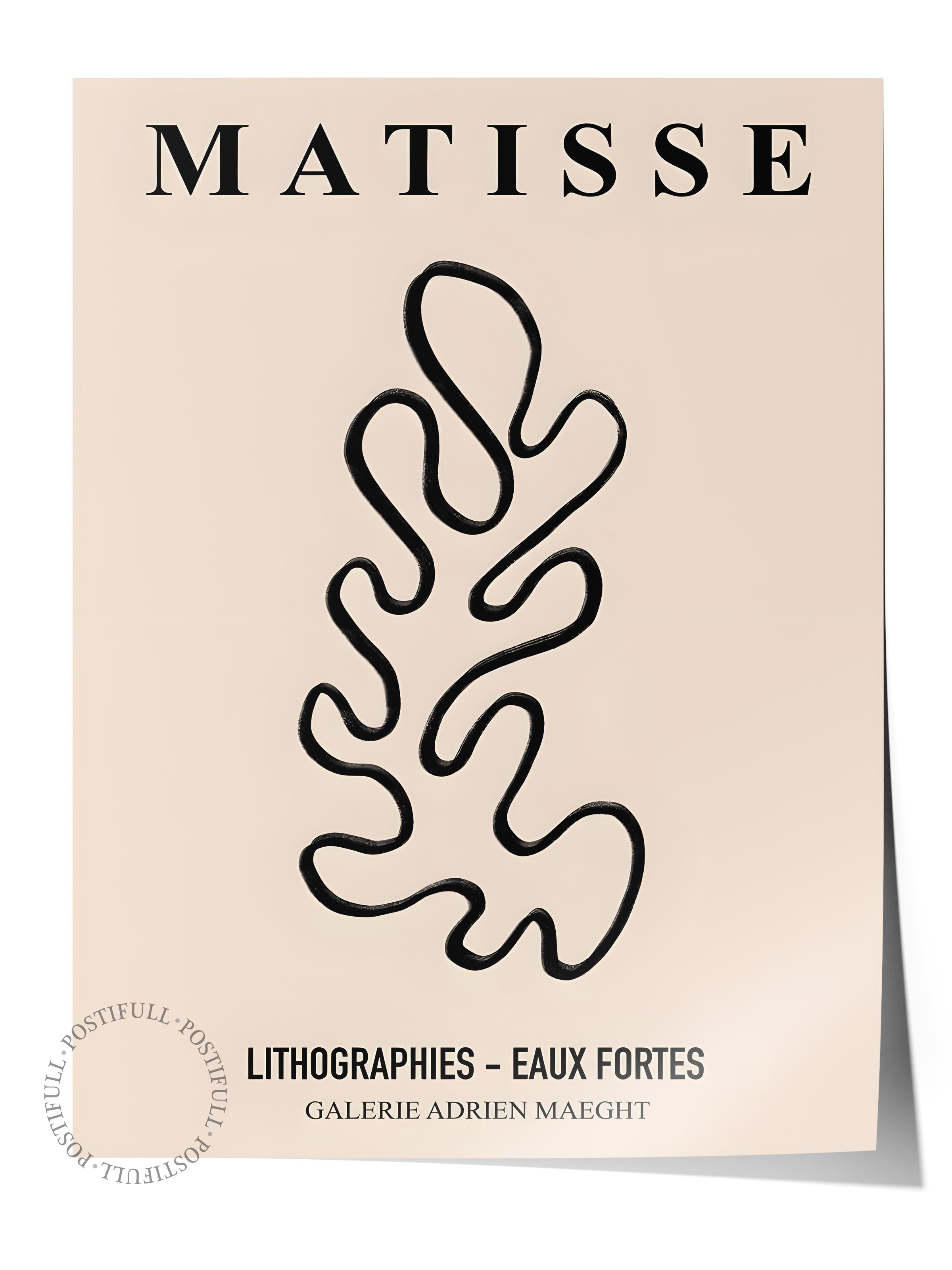 Çerçevesiz Poster, İllüstrasyon Çizim Poster - Henri Matisse Pastel, Duvar Posteri, HD Baskı, Kalın Arşivsel Sanat Kağıdı