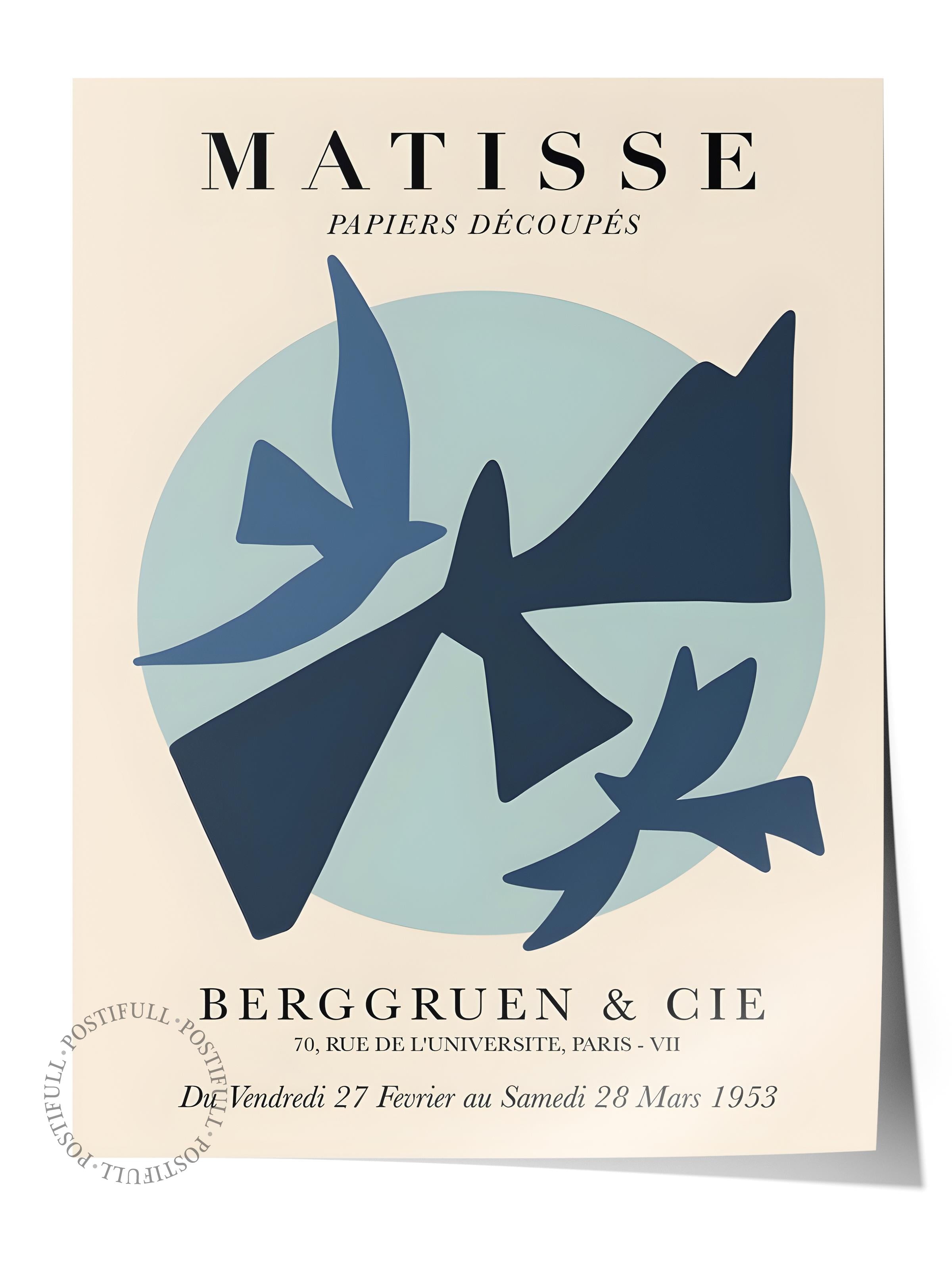 Çerçevesiz Poster, İllüstrasyon Çizim Poster - Henri Matisse Pastel, Duvar Posteri, HD Baskı, Kalın Arşivsel Sanat Kağıdı