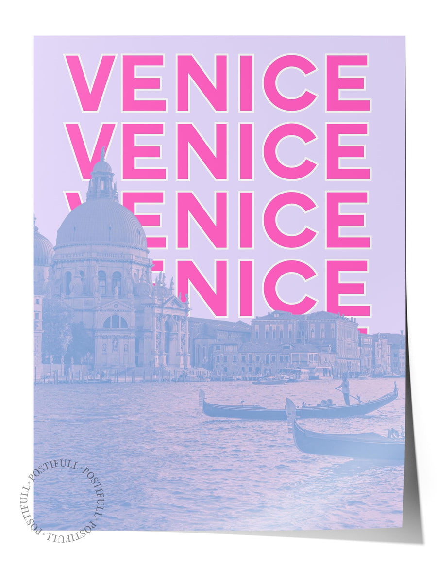 VENICE Şehirler ve Ülkeler Çerçevesiz Poster