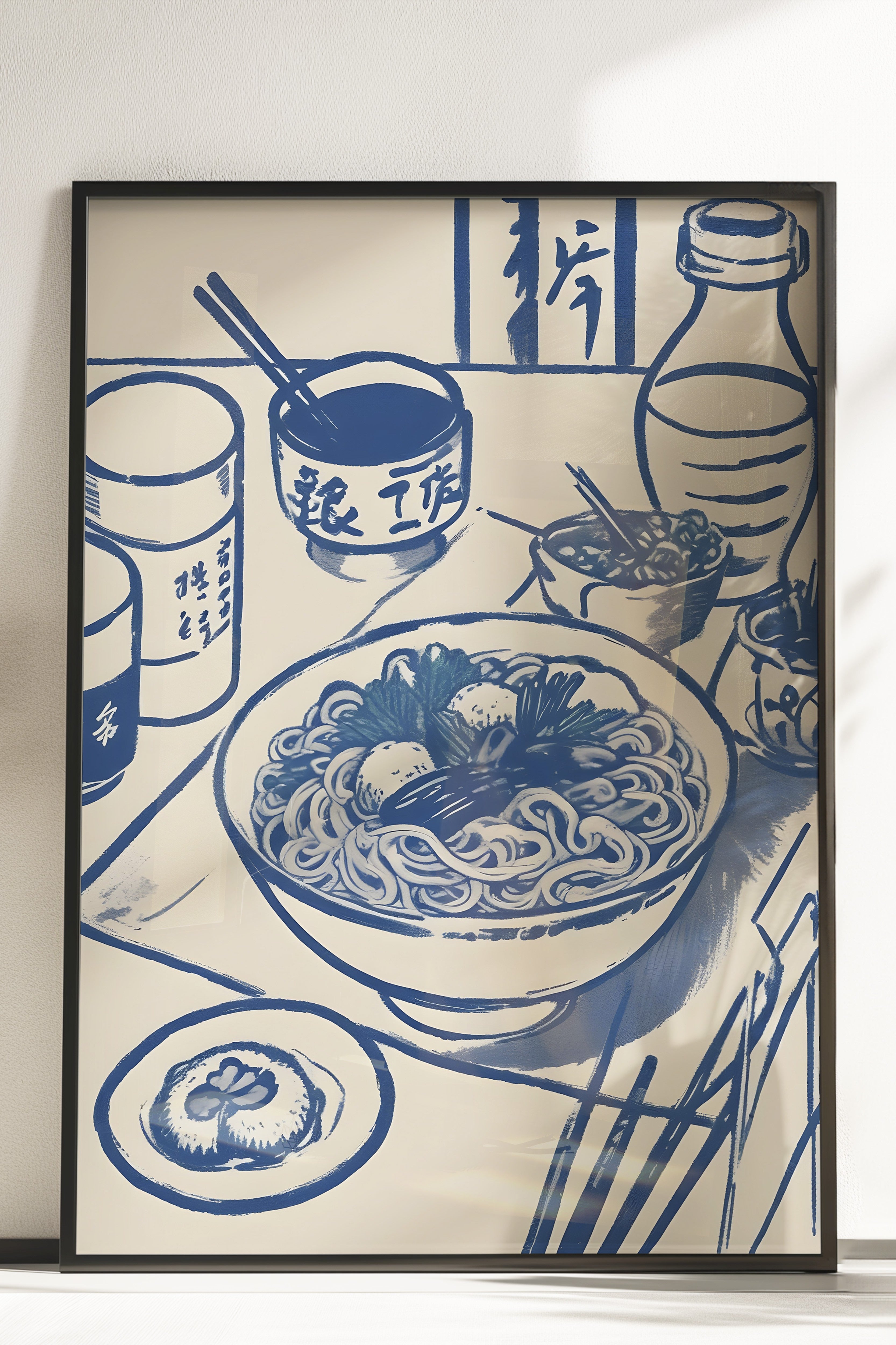 Çerçevesiz Poster, Japanese Table, Comfort Serisi Mutfak Duvar Posteri, NO:109118