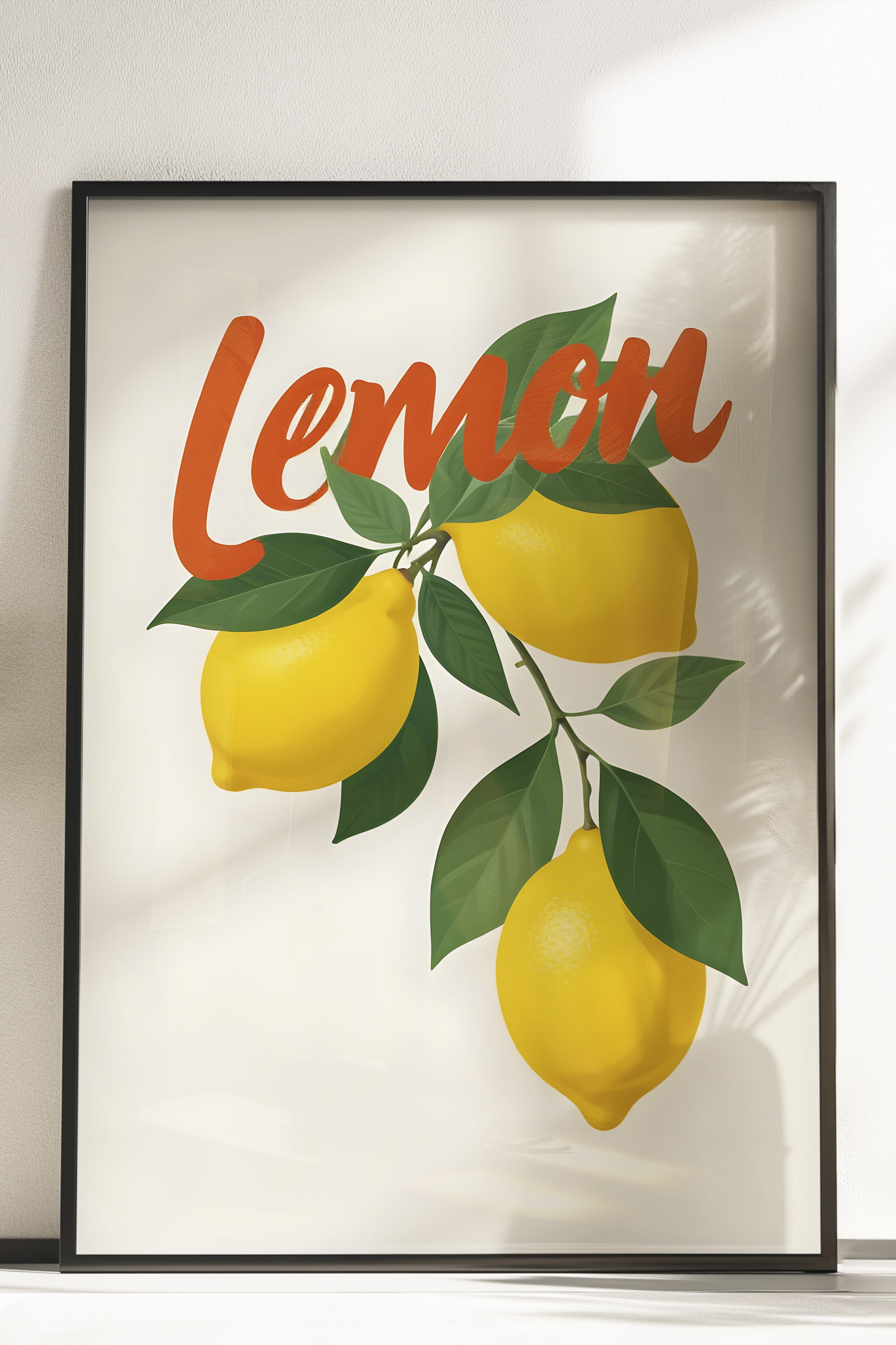 Çerçevesiz Poster, Lemon, Comfort Serisi Mutfak Duvar Posteri, NO:109126