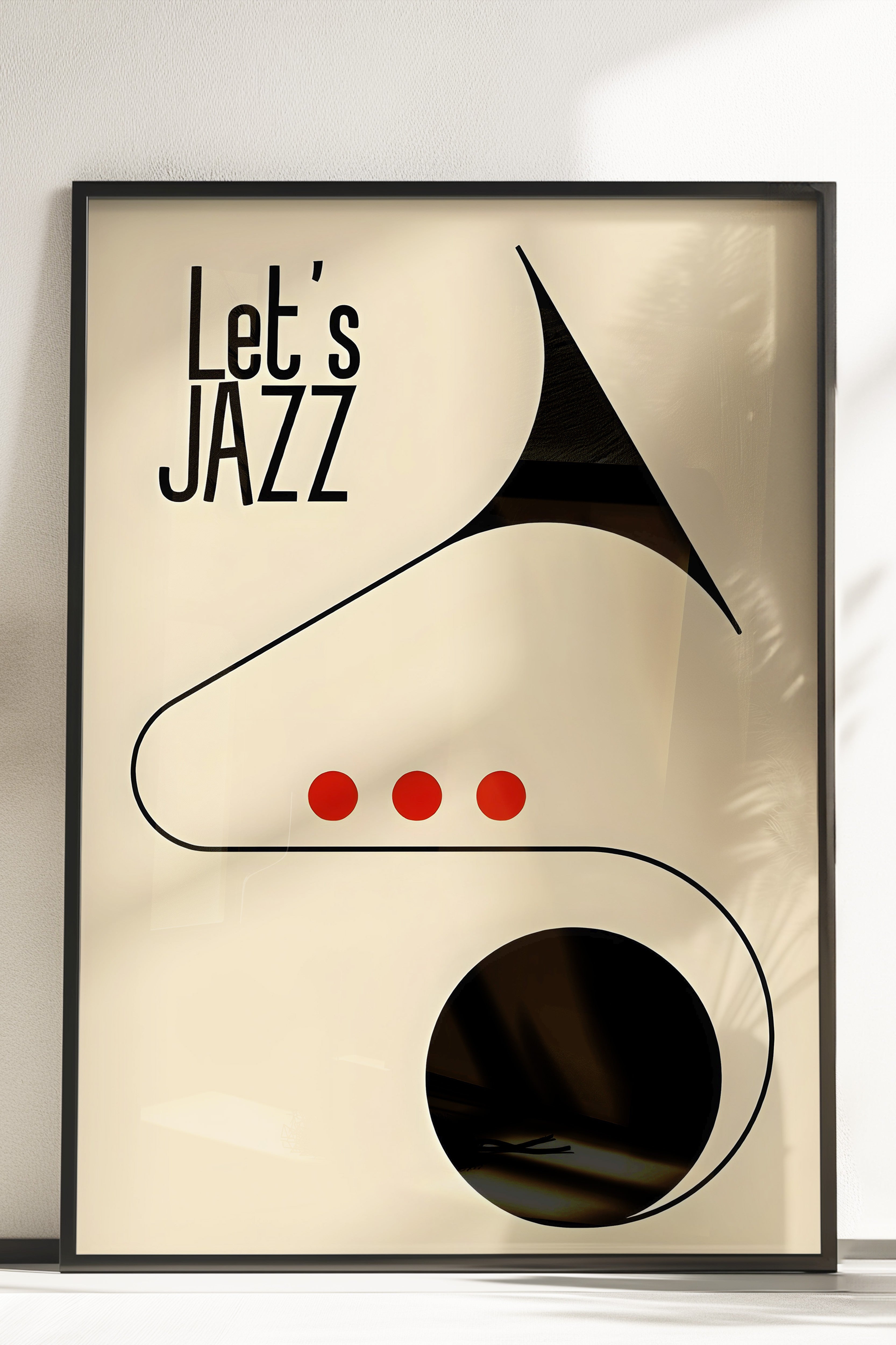 Çerçevesiz Poster, Let's Jazz - 2, Comfort Serisi Duvar Posteri, NO:108970