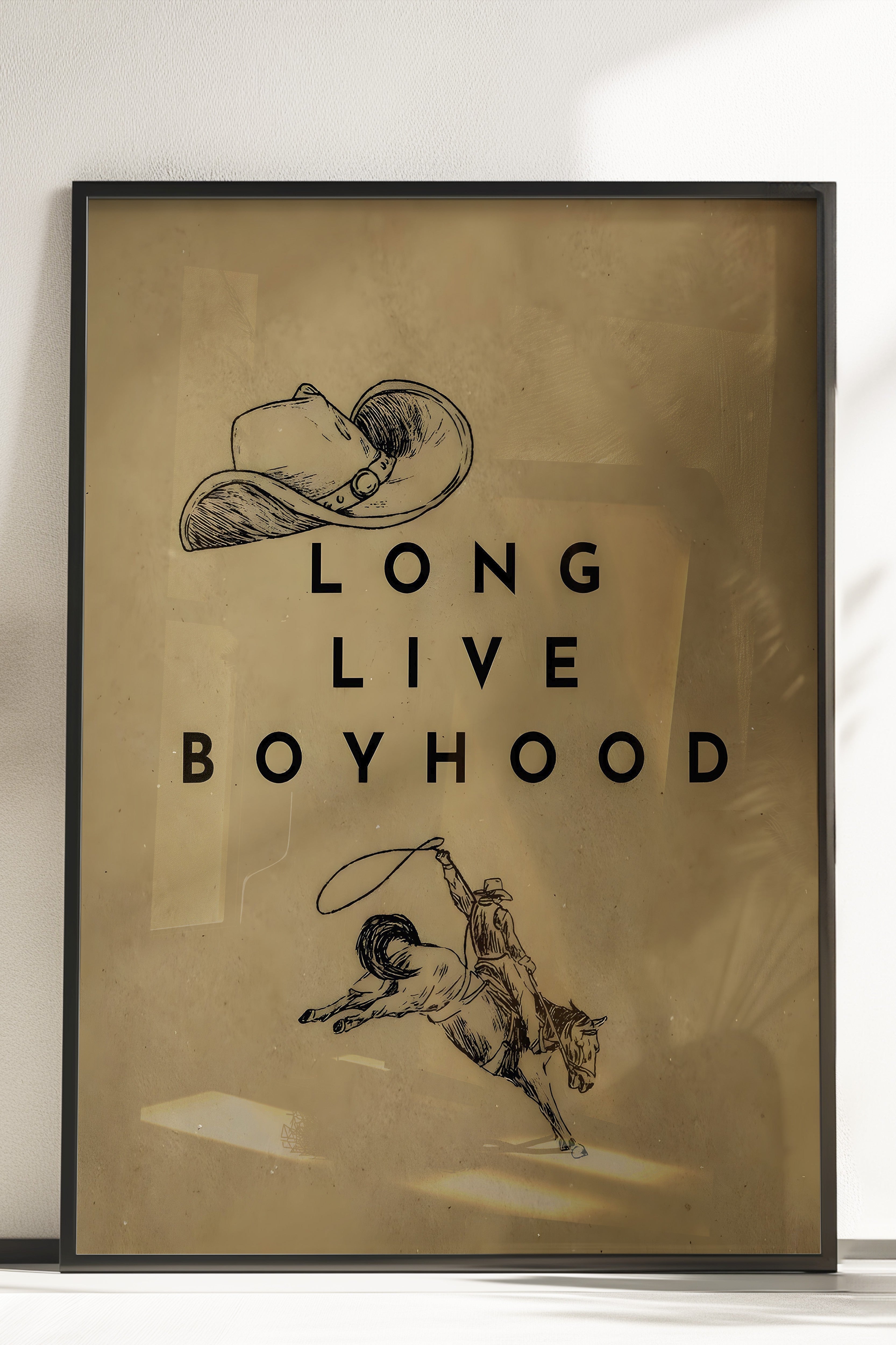 Çerçevesiz Poster, Long Live Boyhood, Comfort Serisi Duvar Posteri, NO:108958