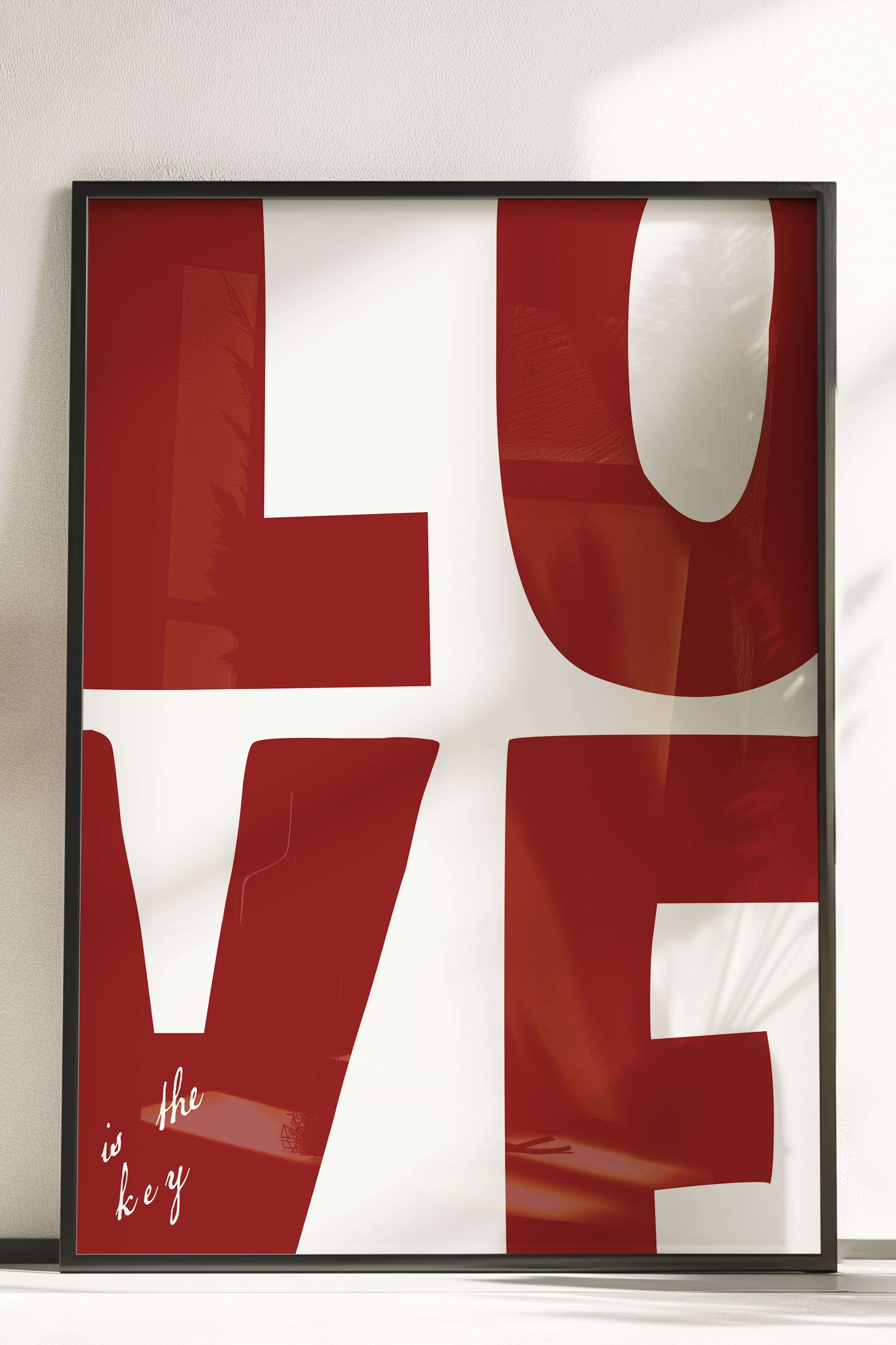 Çerçevesiz Poster, love, Comfort Serisi Duvar Posteri, NO:108924