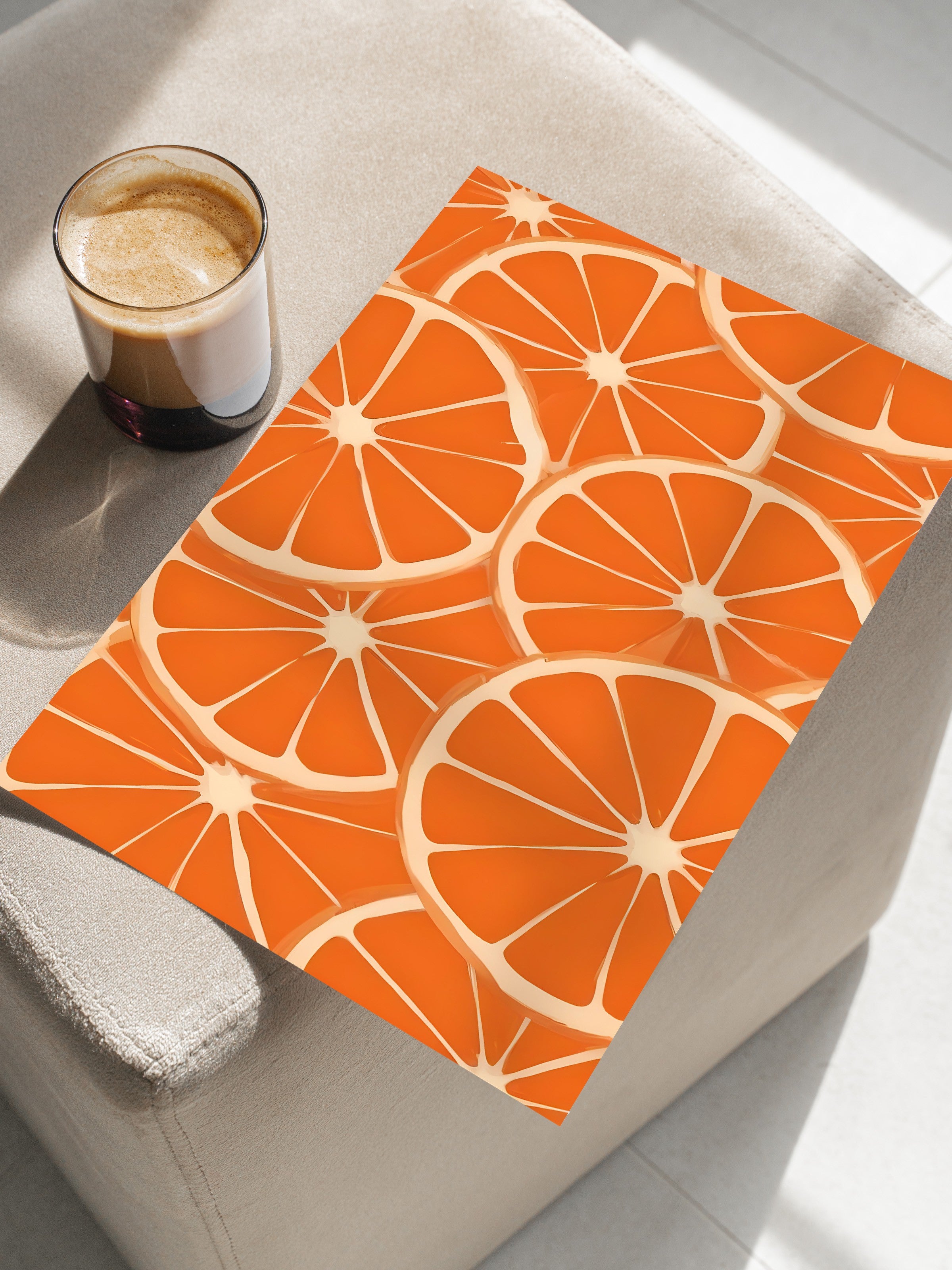 Çerçevesiz Poster, Orange, Comfort Serisi Mutfak Duvar Posteri, NO:109131
