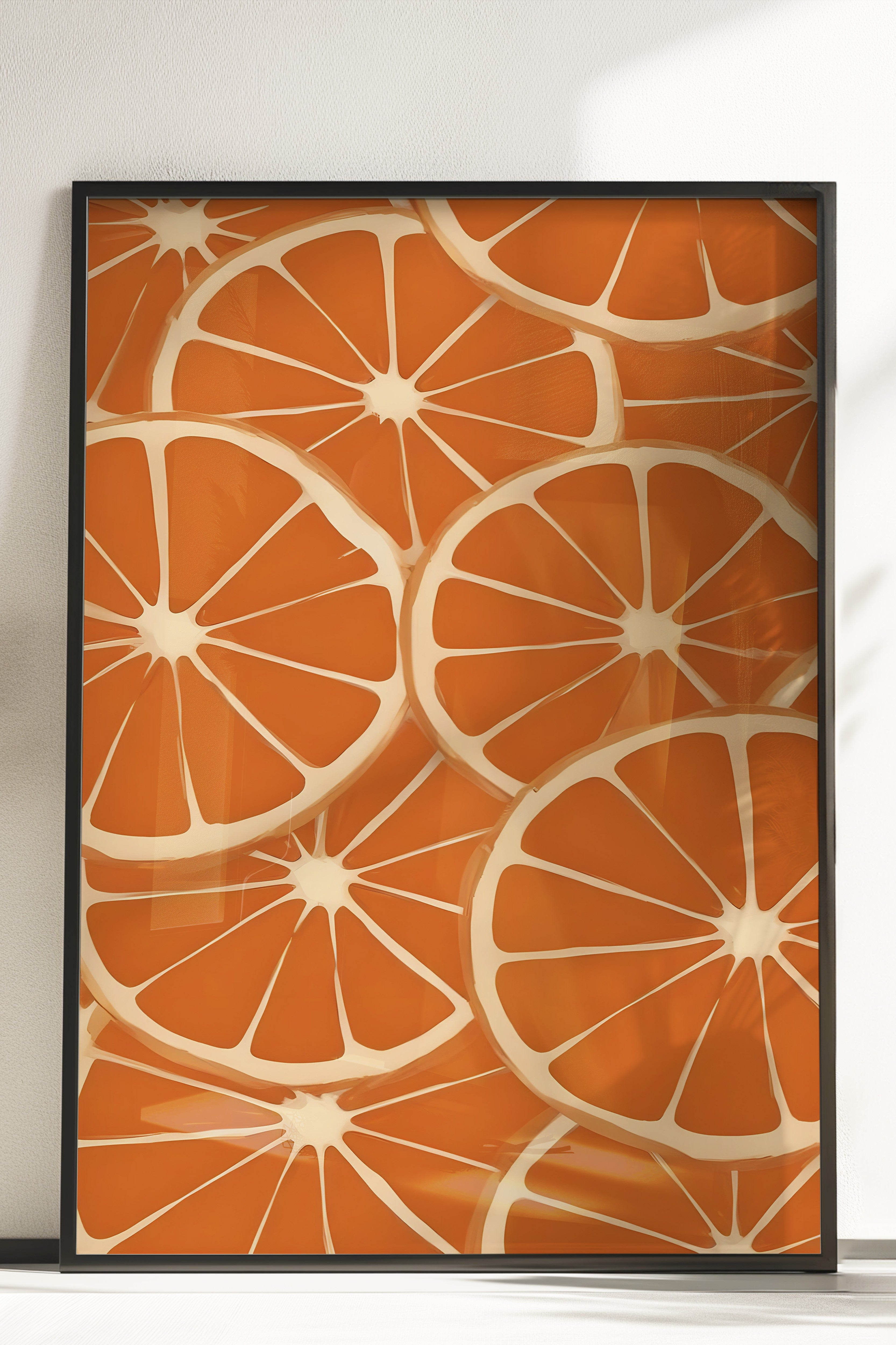 Çerçevesiz Poster, Orange, Comfort Serisi Mutfak Duvar Posteri, NO:109131