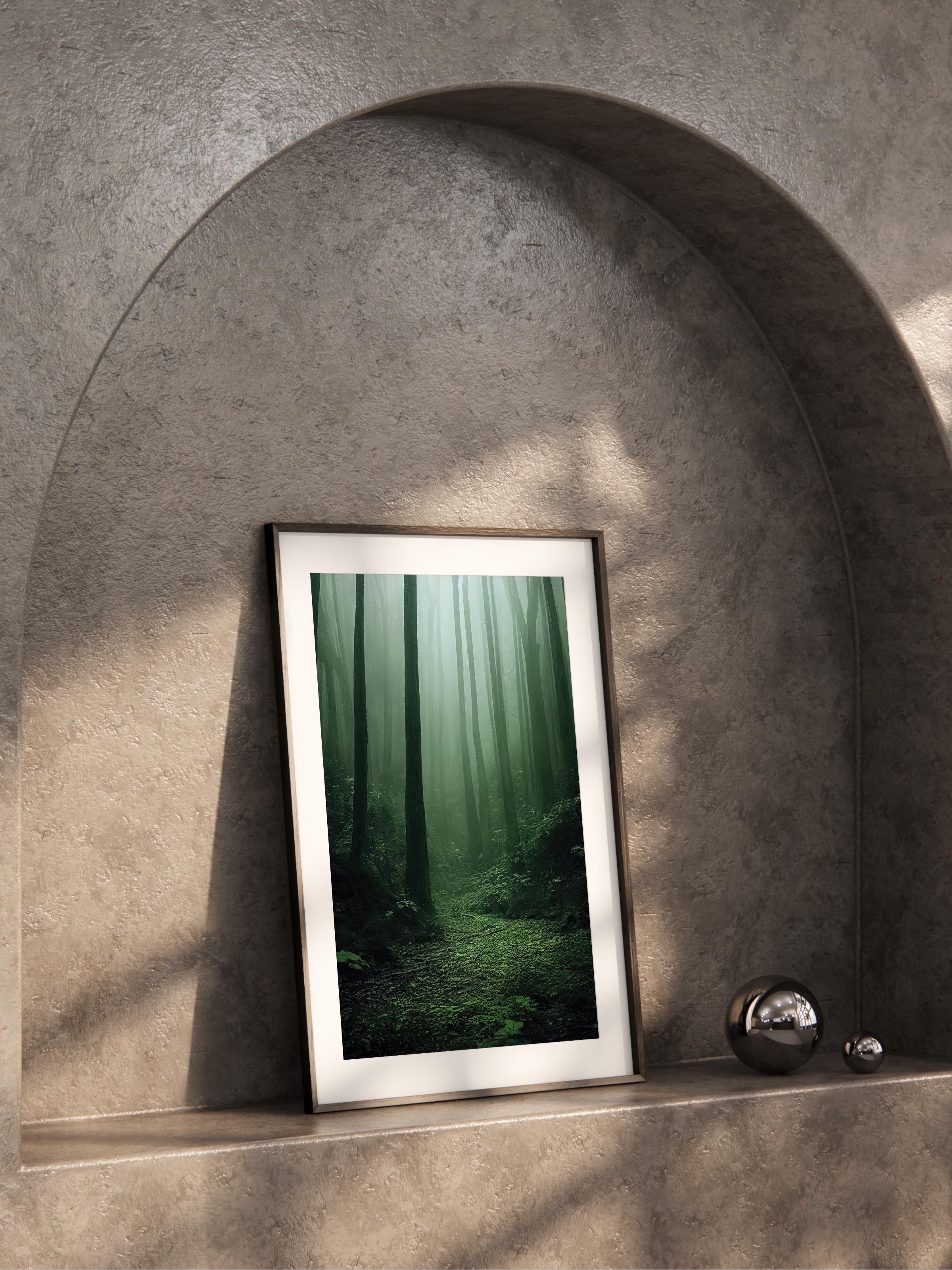 Çerçevesiz Poster Orman No:21, Fotoğraf Baskısı, Salon, Mutfak, Oturma Odası, Hol Duvar Dekoru Poster