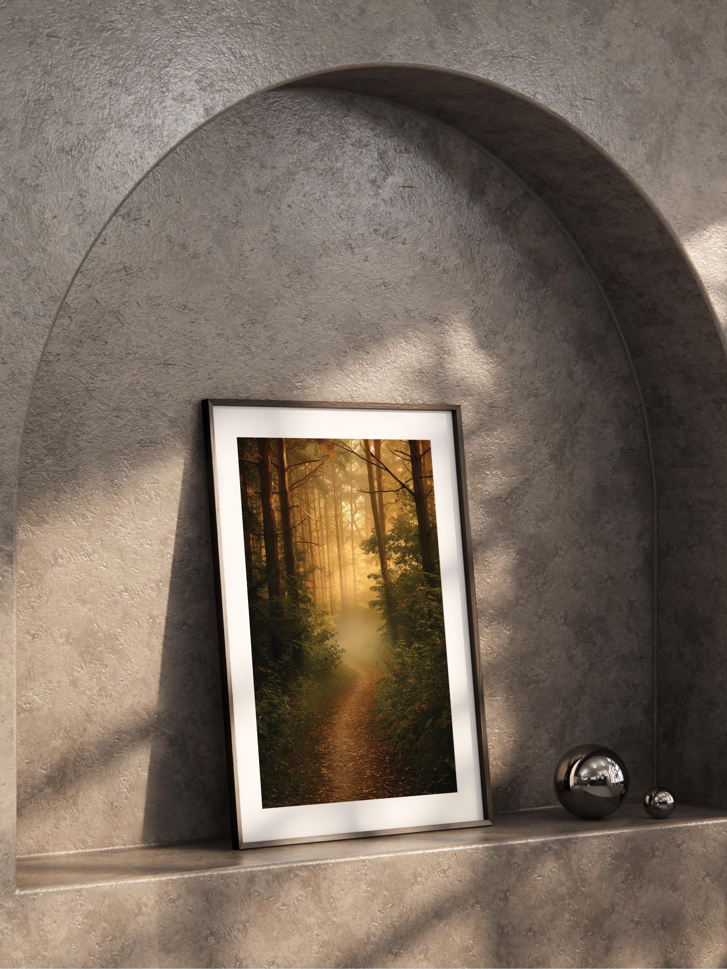 Çerçevesiz Poster Orman No:32, Fotoğraf Baskısı, Salon, Mutfak, Oturma Odası, Hol Duvar Dekoru Poster