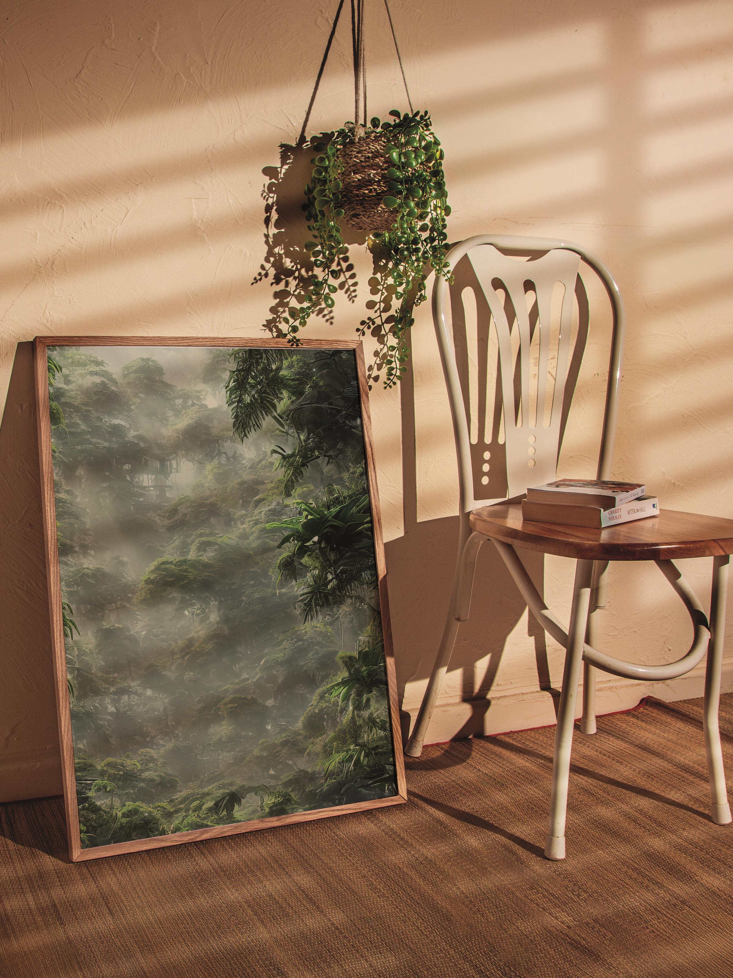 Çerçevesiz Poster Orman No:34, Fotoğraf Baskısı, Salon, Mutfak, Oturma Odası, Hol Duvar Dekoru Poster