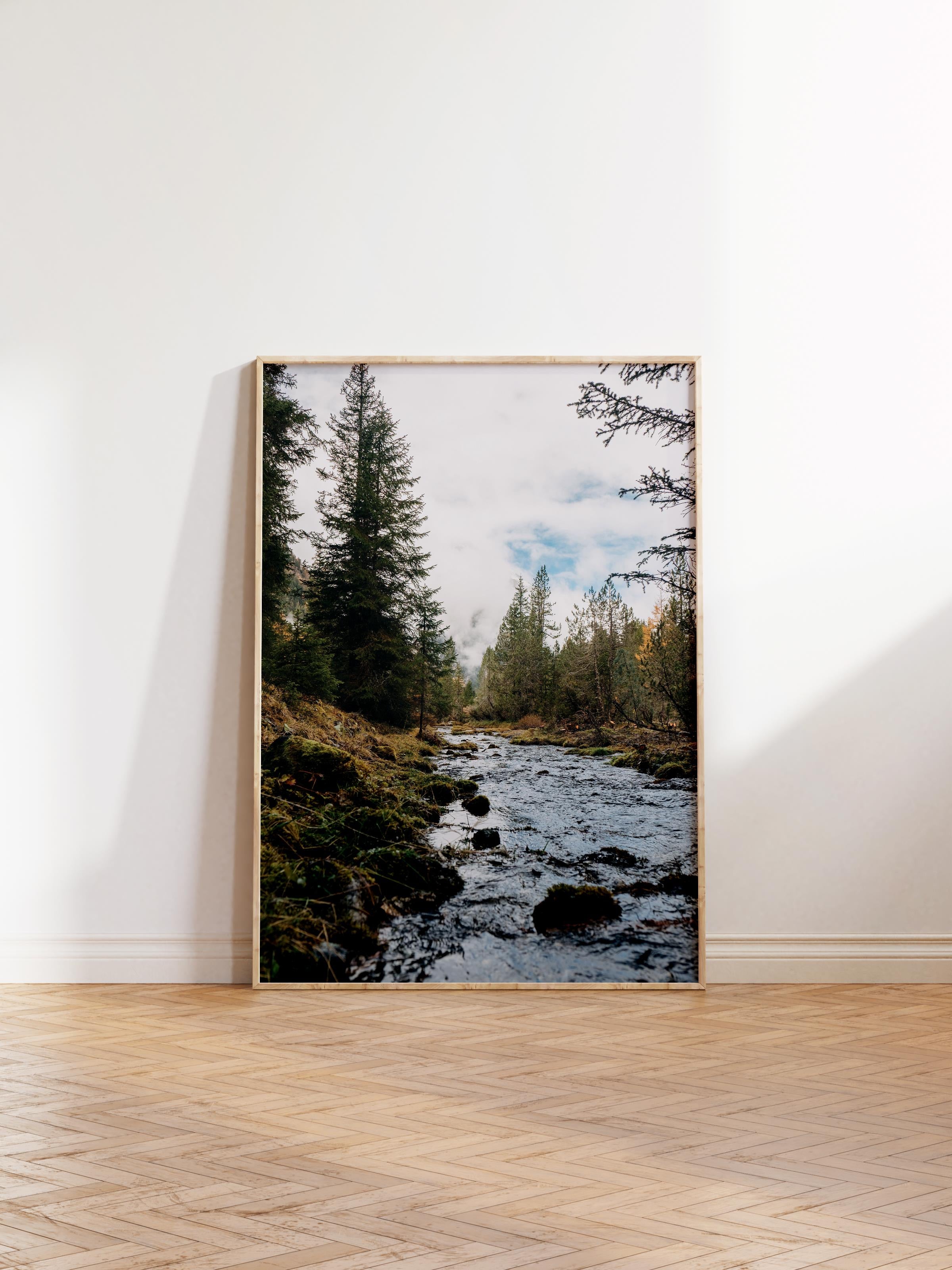 Çerçevesiz Poster Orman No:47, Fotoğraf Baskısı, Salon, Mutfak, Oturma Odası, Hol Duvar Dekoru Poster