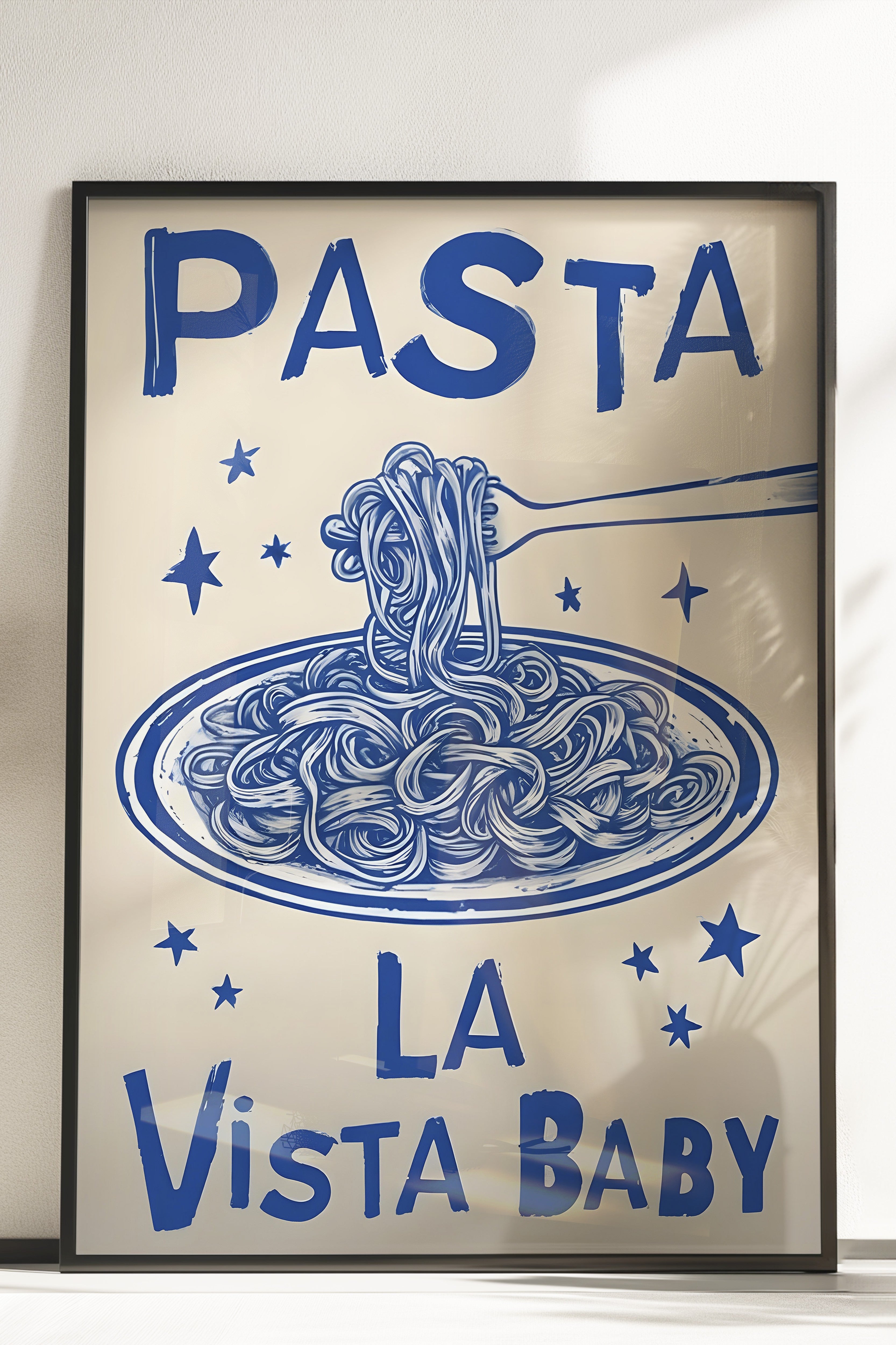 Çerçevesiz Poster, Pasta La Vista Baby, Comfort Serisi Mutfak Duvar Posteri, NO:109117