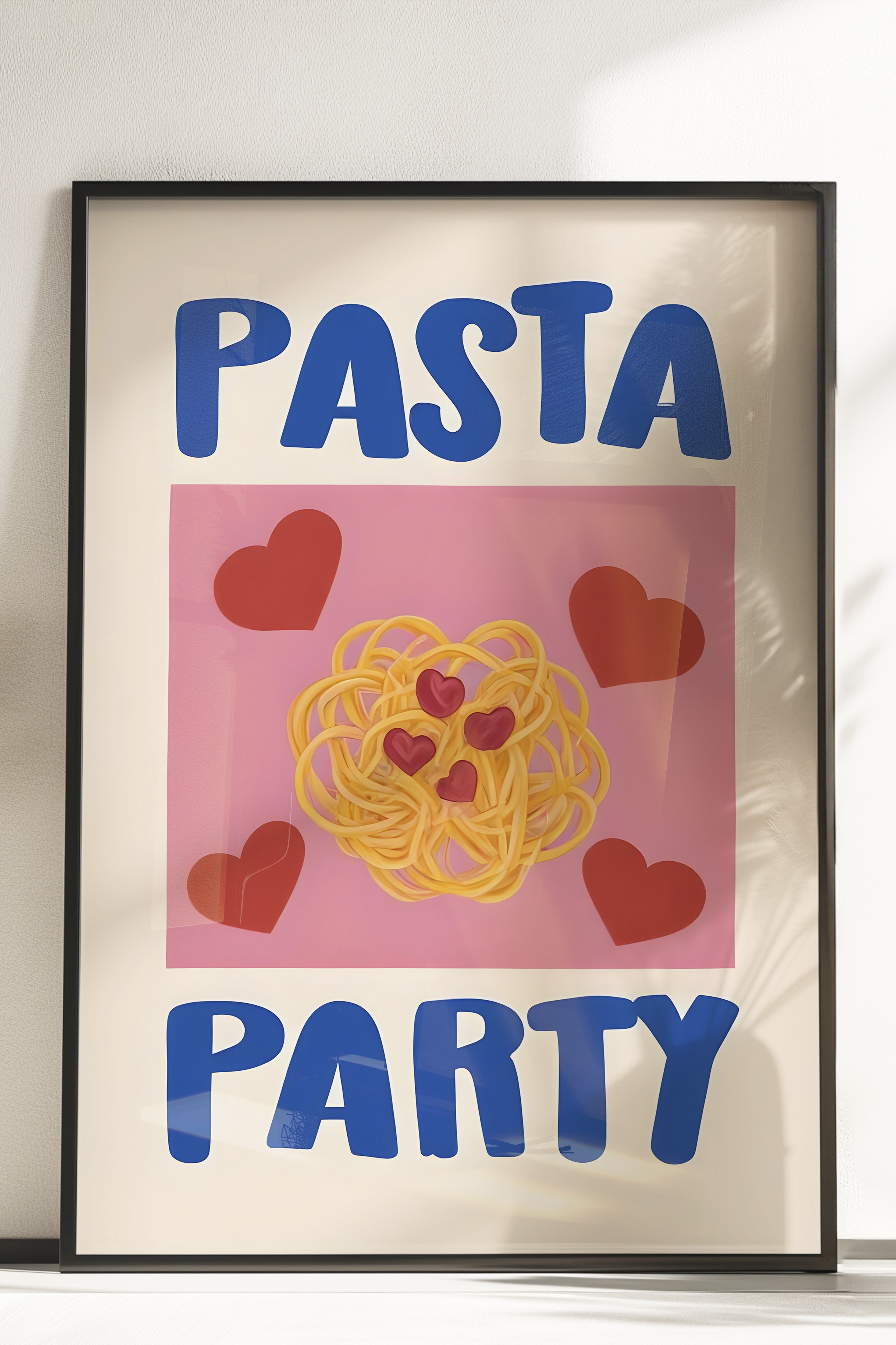 Çerçevesiz Poster, Pasta Party, Comfort Serisi Mutfak Duvar Posteri, NO:109124