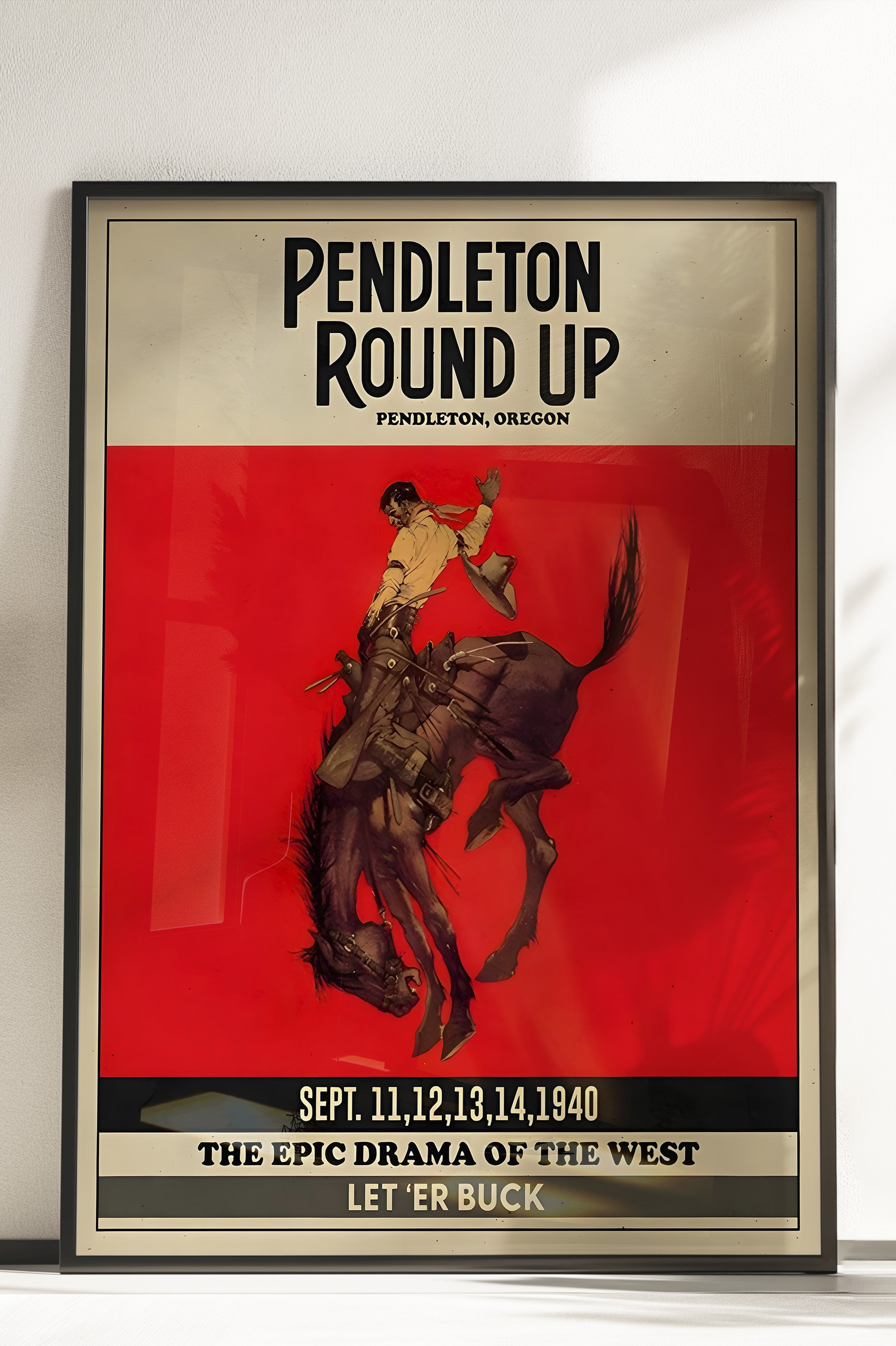 Çerçevesiz Poster, Pendleton Round Up Rodeo, Comfort Serisi Duvar Posteri, NO:108960