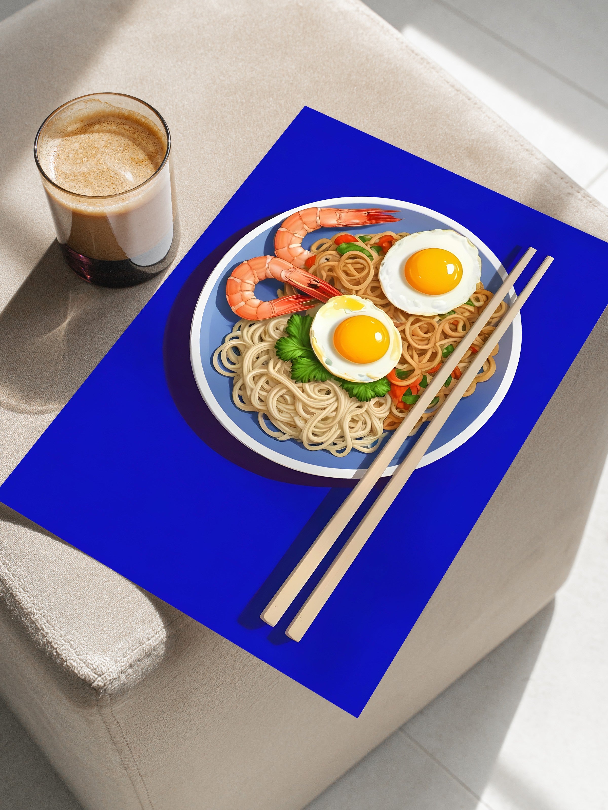 Çerçevesiz Poster, Ramen Bowl, Comfort Serisi Mutfak Duvar Posteri, NO:109102