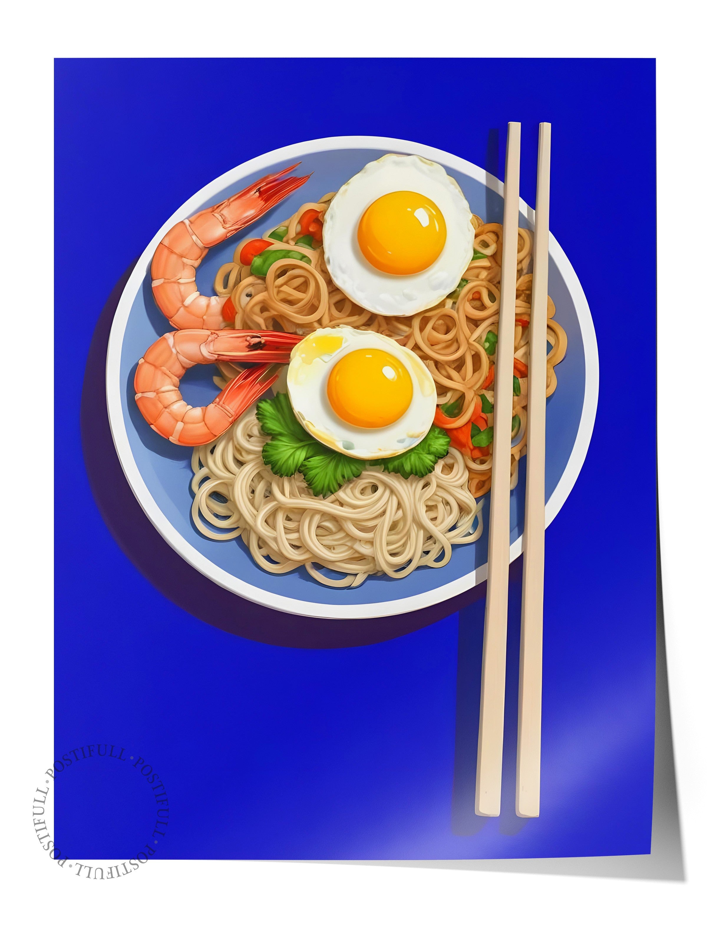 Çerçevesiz Poster, Ramen Bowl, Comfort Serisi Mutfak Duvar Posteri, NO:109102