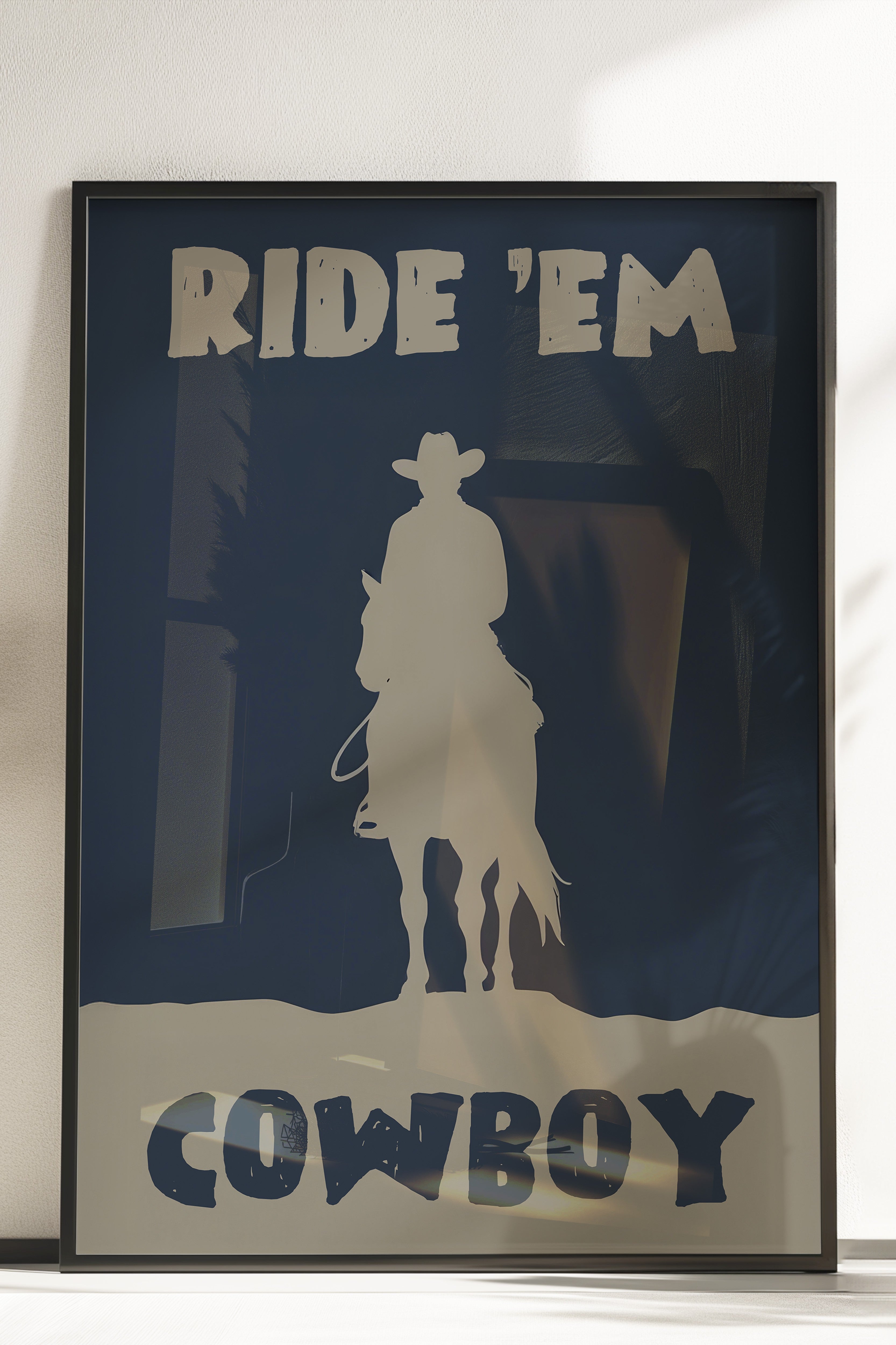 Çerçevesiz Poster, Ride Em' Cowboy, Comfort Serisi Duvar Posteri, NO:108933