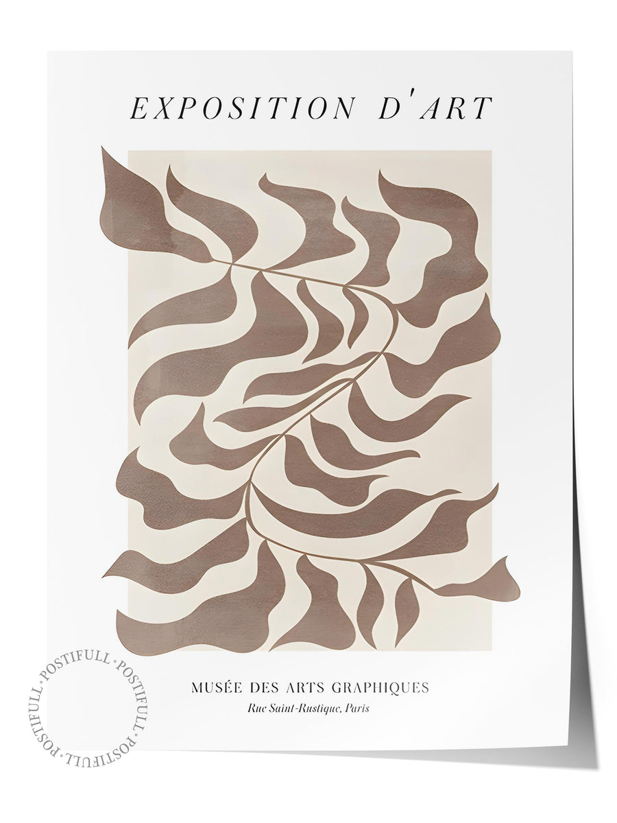 Çerçevesiz Poster, Sanatsal Tasarım Duvar Posteri, Exposition D'art Graphique Poster, NO:108582