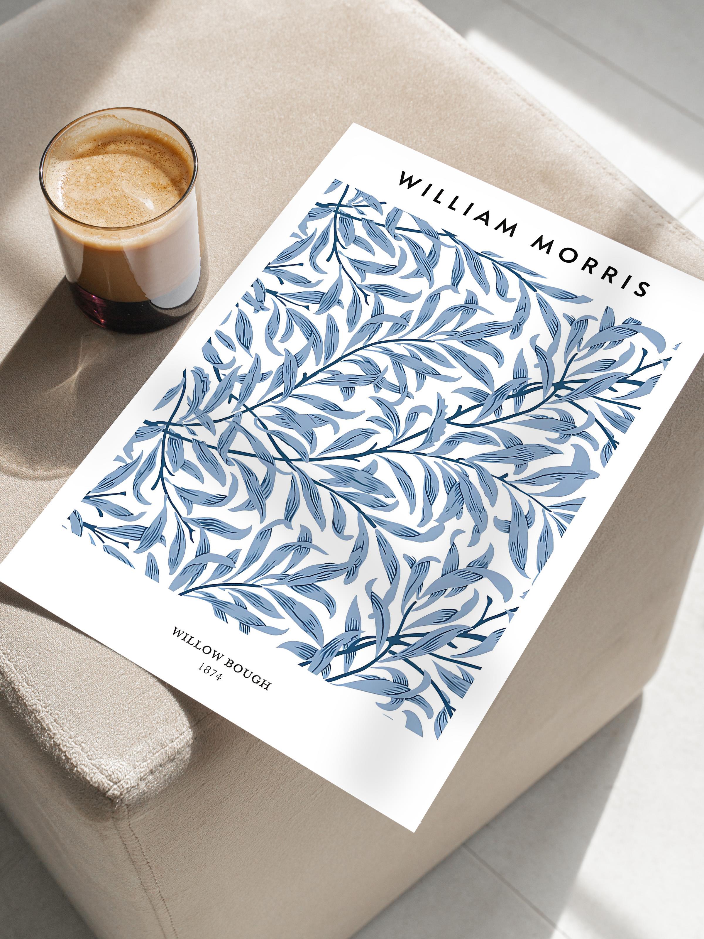 Çerçevesiz Poster, Sanatsal Tasarım Duvar Posteri, William Morris - Willow Bough Poster, NO:108575