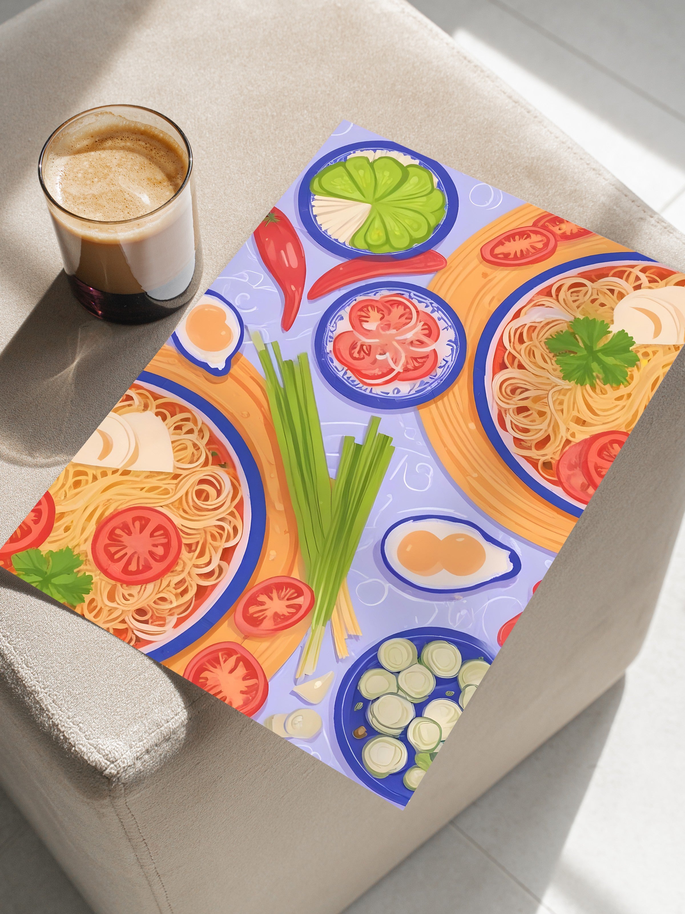 Çerçevesiz Poster, Spaghetti Bolonese, Comfort Serisi Mutfak Duvar Posteri, NO:109150