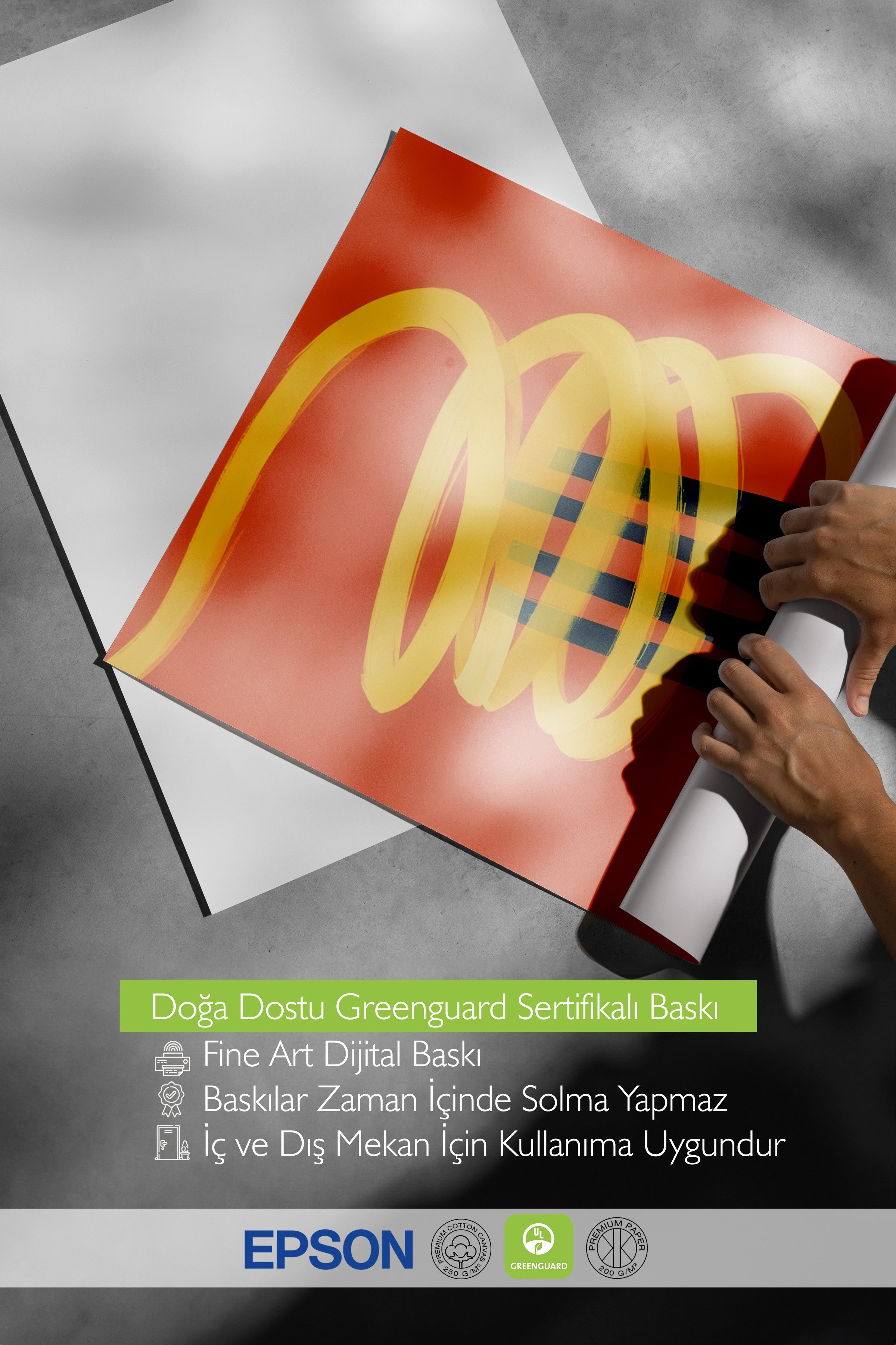 Çerçevesiz Poster, Spaghetti Fork, Comfort Serisi Mutfak Duvar Posteri, NO:109081