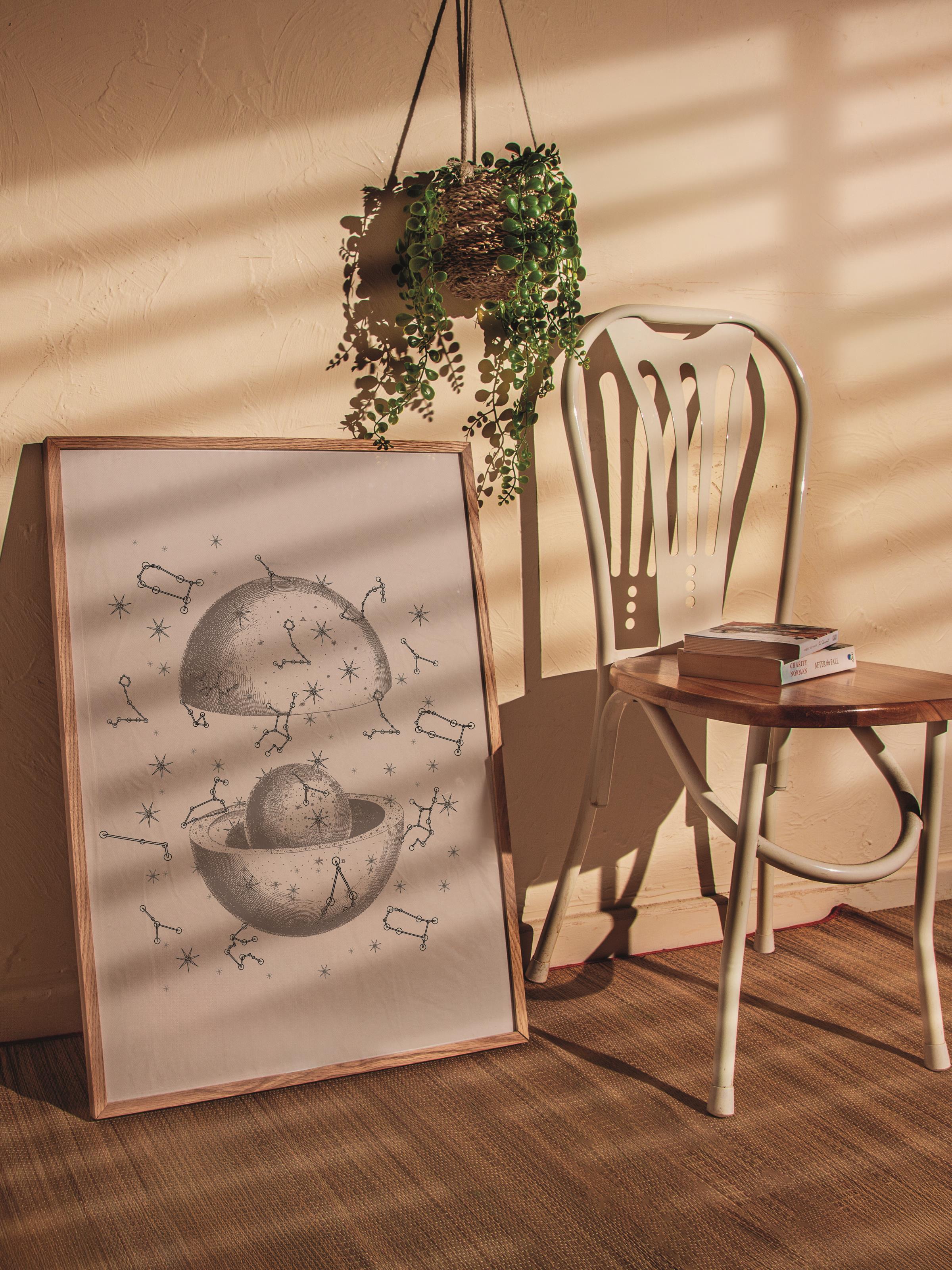 Çerçevesiz Poster Tablo, Duvar Posteri, Kağıt Poster, Zamanın Döngüsü , Maximalist No:187