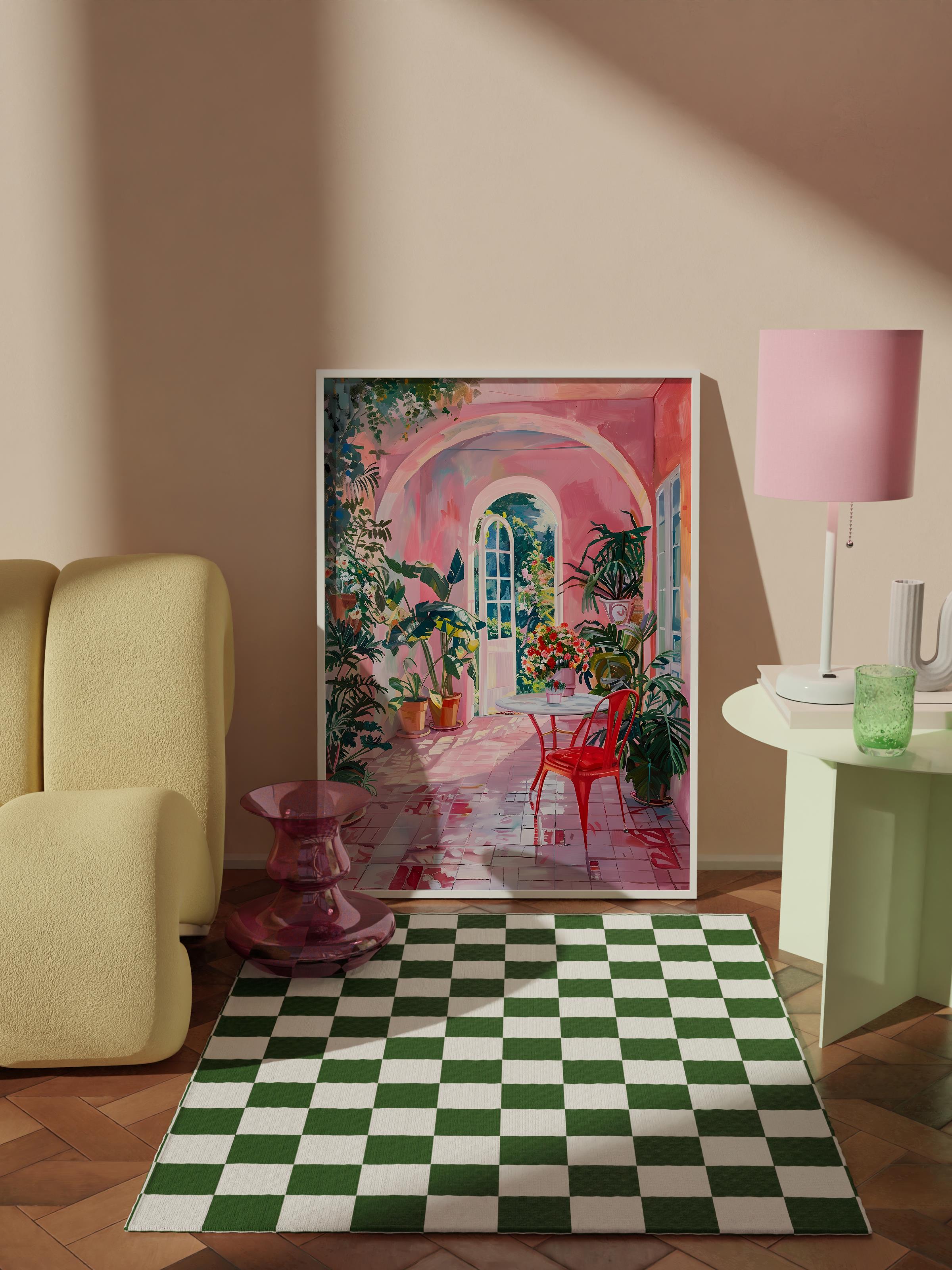 Çerçevesiz Poster Tablo, Duvar Posteri, Kağıt Poster, Saklı Bahçe , Maximalist No:75