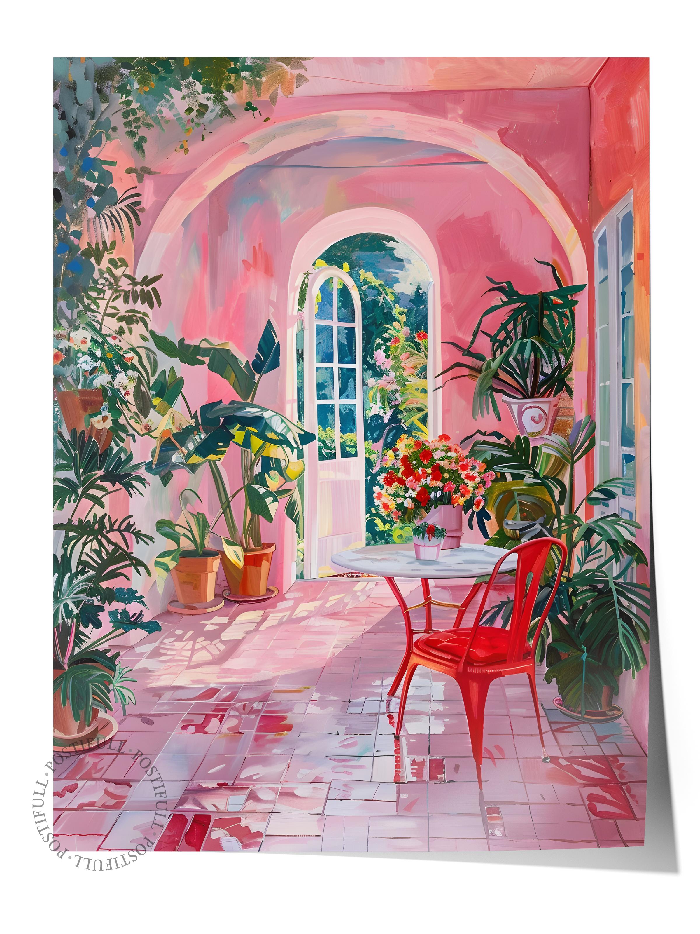 Çerçevesiz Poster Tablo, Duvar Posteri, Kağıt Poster, Saklı Bahçe , Maximalist No:75