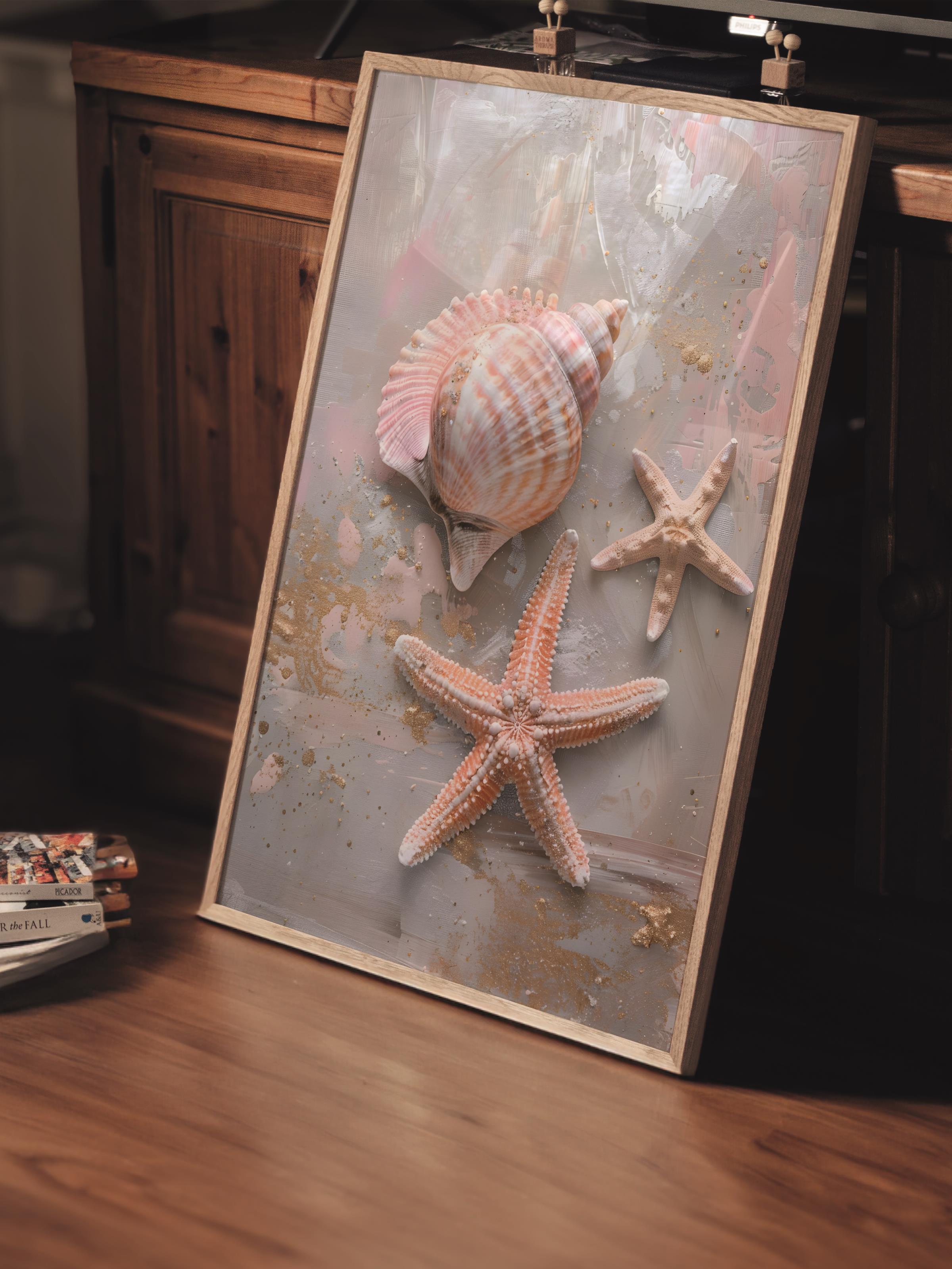 Çerçevesiz Poster Tablo, Duvar Posteri, Kağıt Poster, Deniz Kabuğu Hikâyeleri , Maximalist No:115