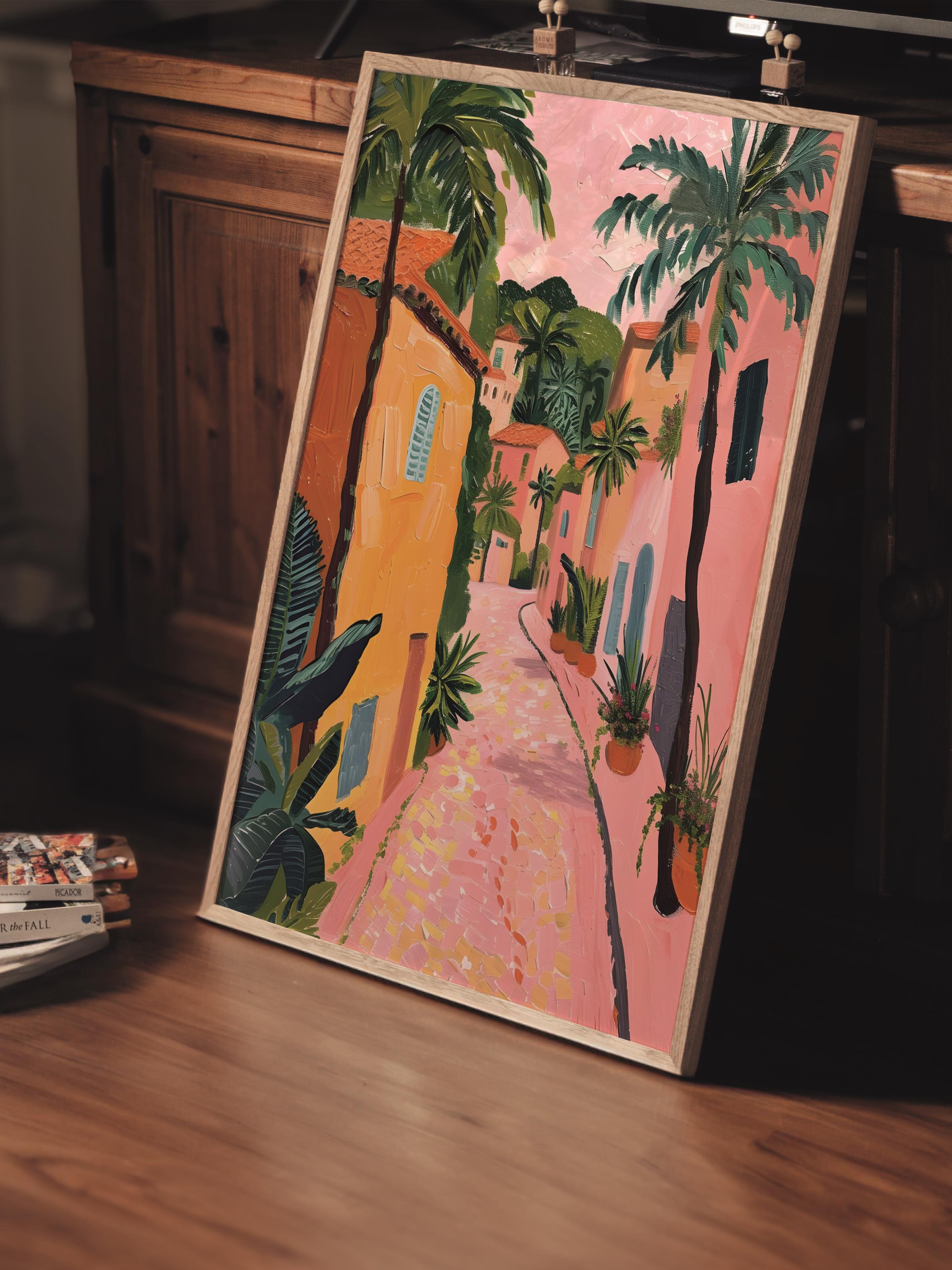 Çerçevesiz Poster Tablo, Duvar Posteri, Kağıt Poster, Dar Sokaklarda Yürüyüş , Maximalist No:149