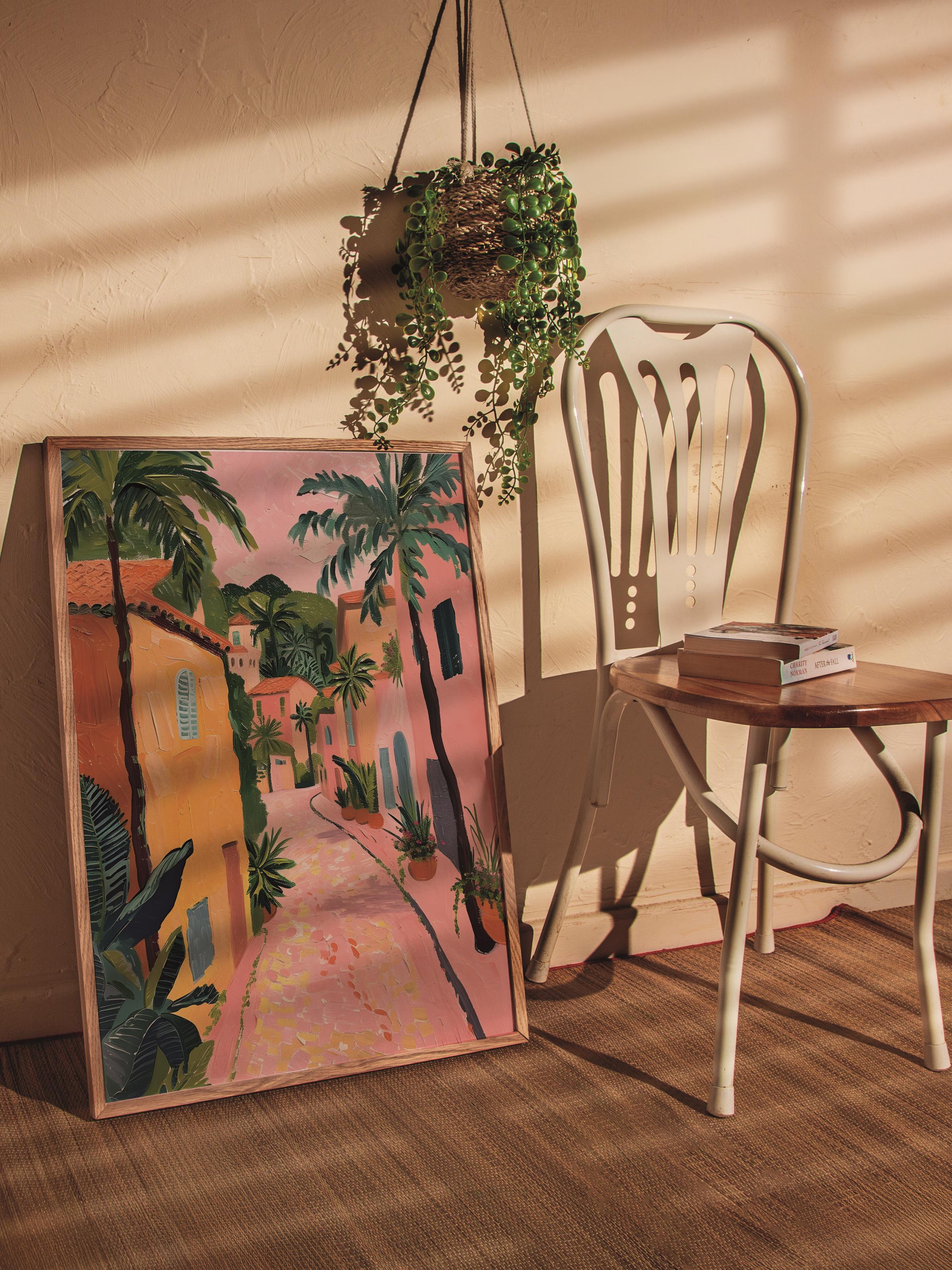 Çerçevesiz Poster Tablo, Duvar Posteri, Kağıt Poster, Dar Sokaklarda Yürüyüş , Maximalist No:149