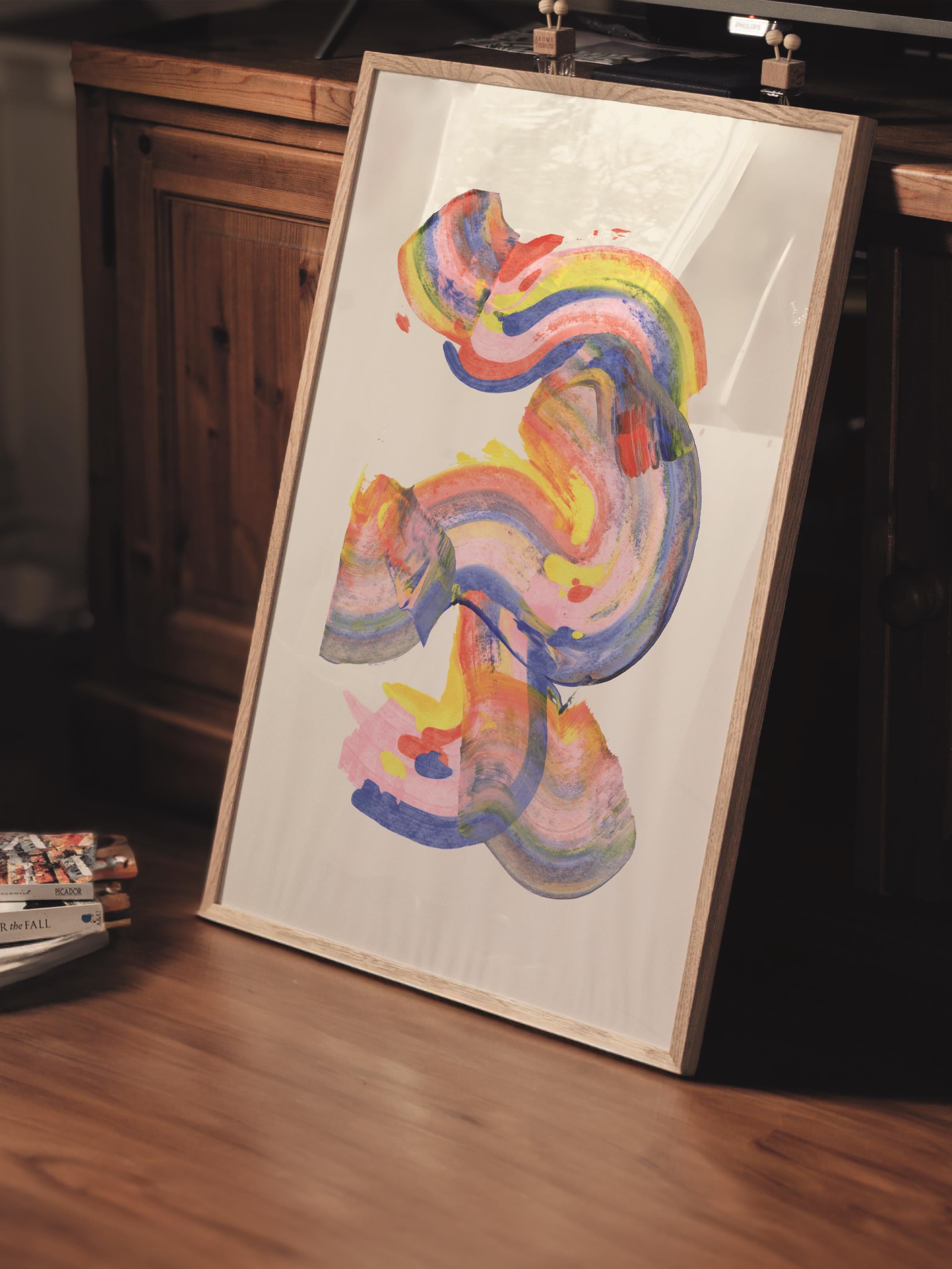 Çerçevesiz Poster Tablo, Duvar Posteri, Kağıt Poster, Kozmik Spiral , Maximalist No:181