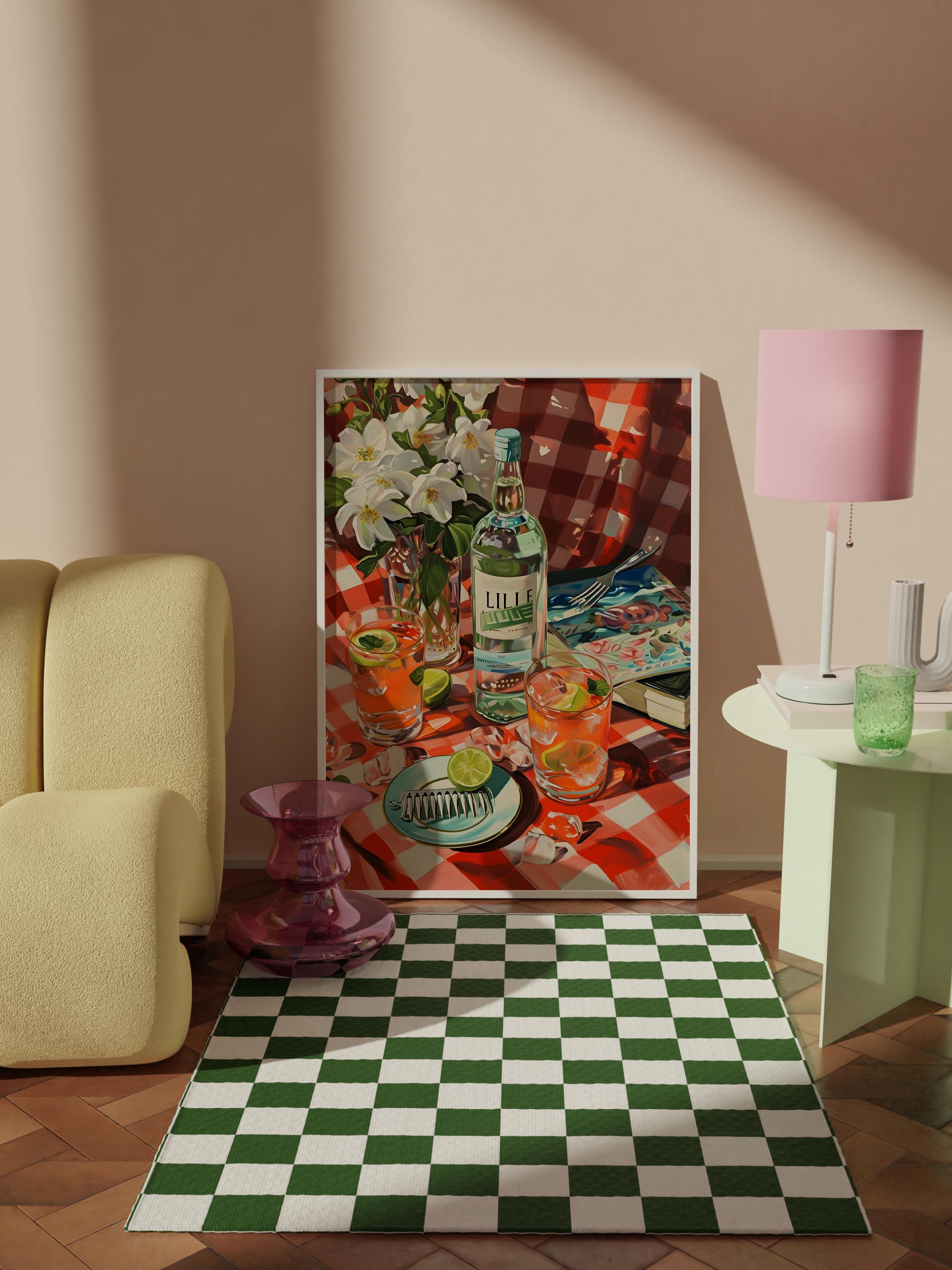 Çerçevesiz Poster Tablo, Duvar Posteri, Kağıt Poster, Piknik Zamanı , Maximalist No:177