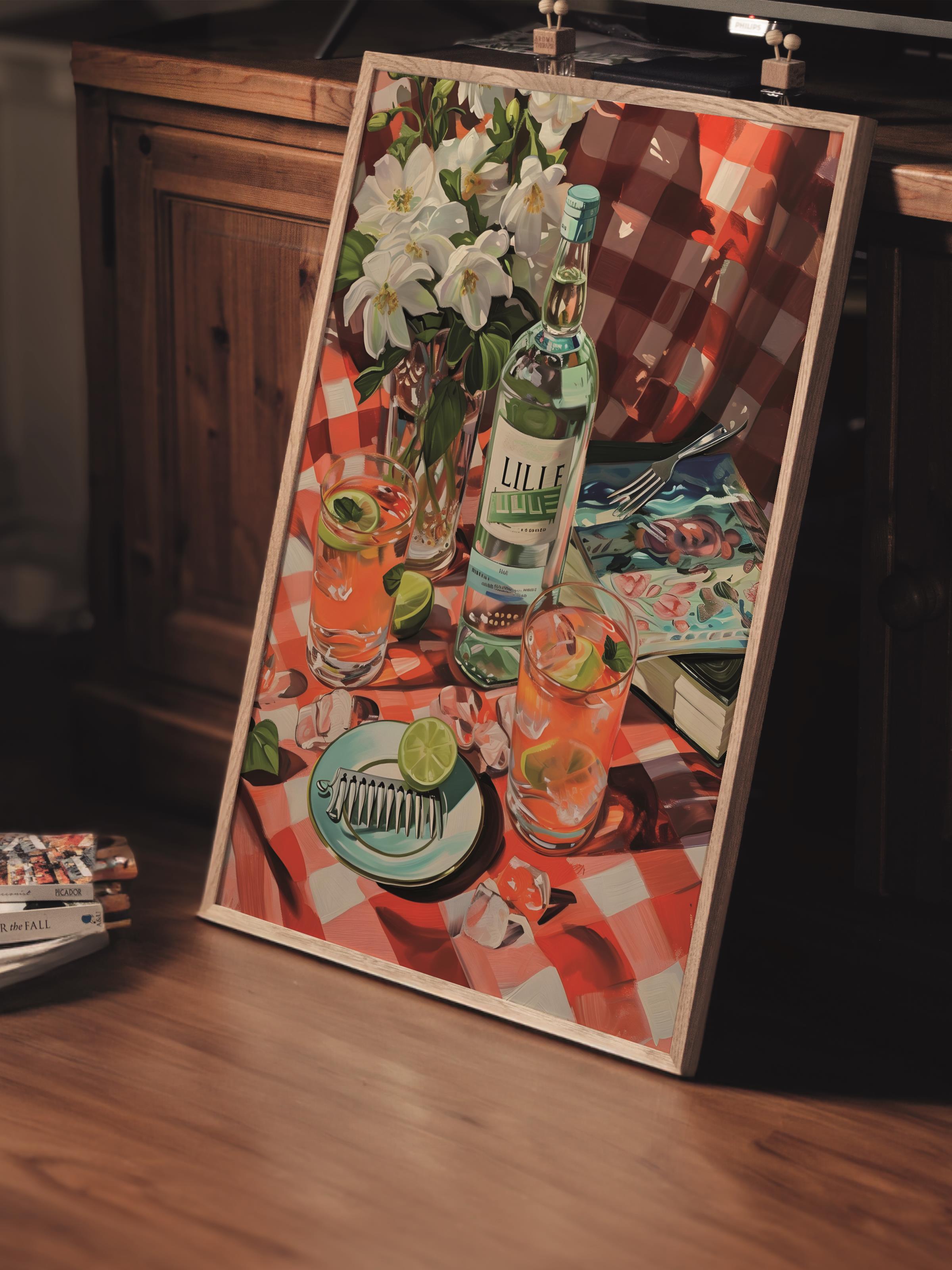 Çerçevesiz Poster Tablo, Duvar Posteri, Kağıt Poster, Piknik Zamanı , Maximalist No:177