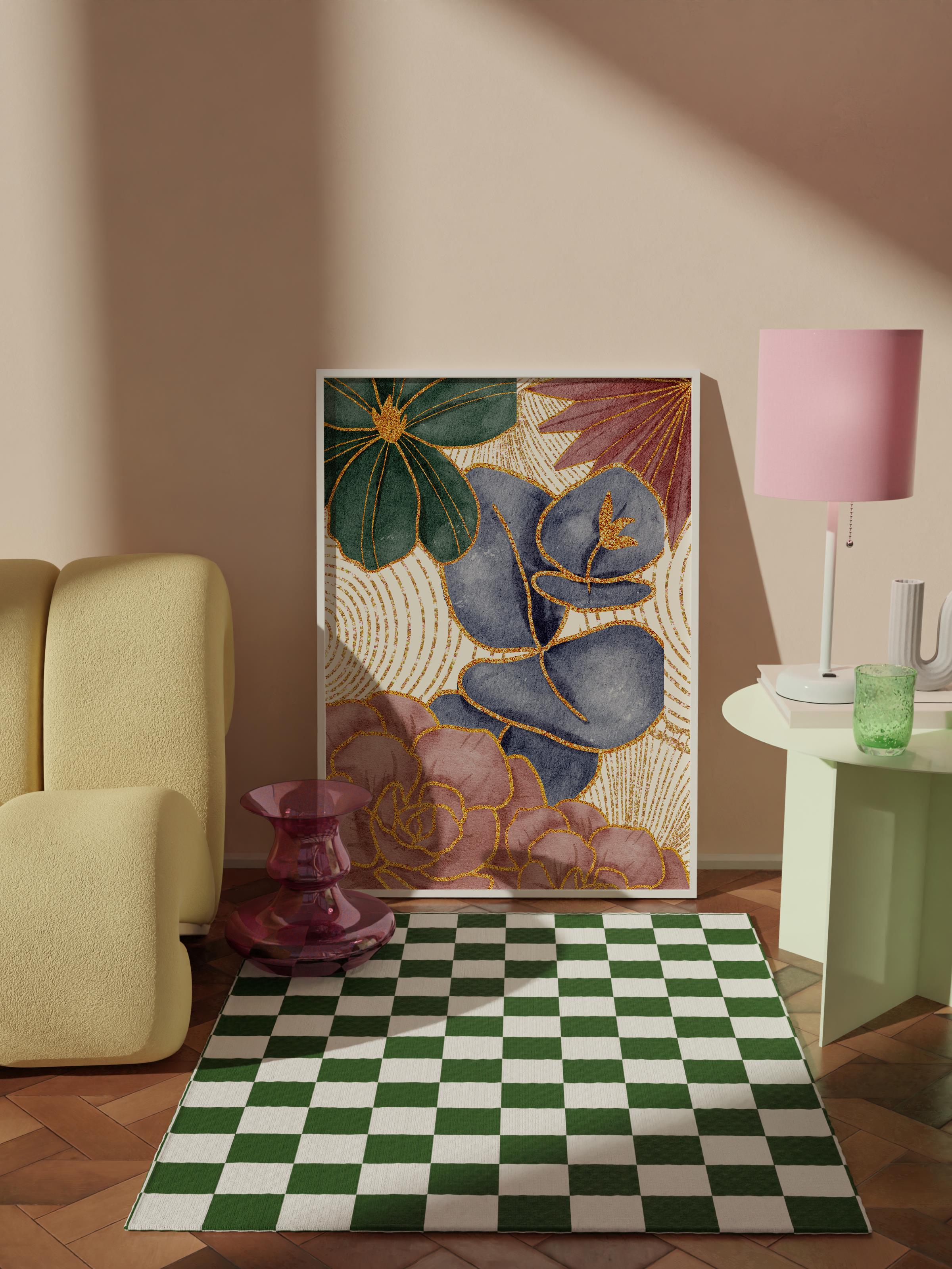 Çerçevesiz Poster Tablo, Duvar Posteri, Kağıt Poster, Doğal Dokunuşlar , Maximalist No:193