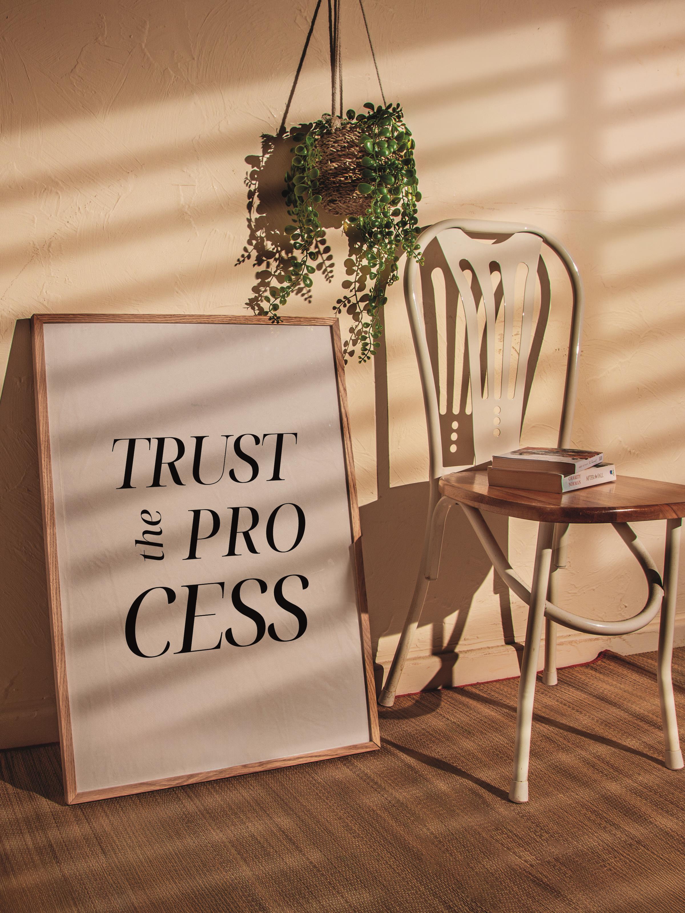 Çerçevesiz Poster Tablo, Duvar Posteri, Kağıt Poster, Sürecin Gücü , Maximalist No:192