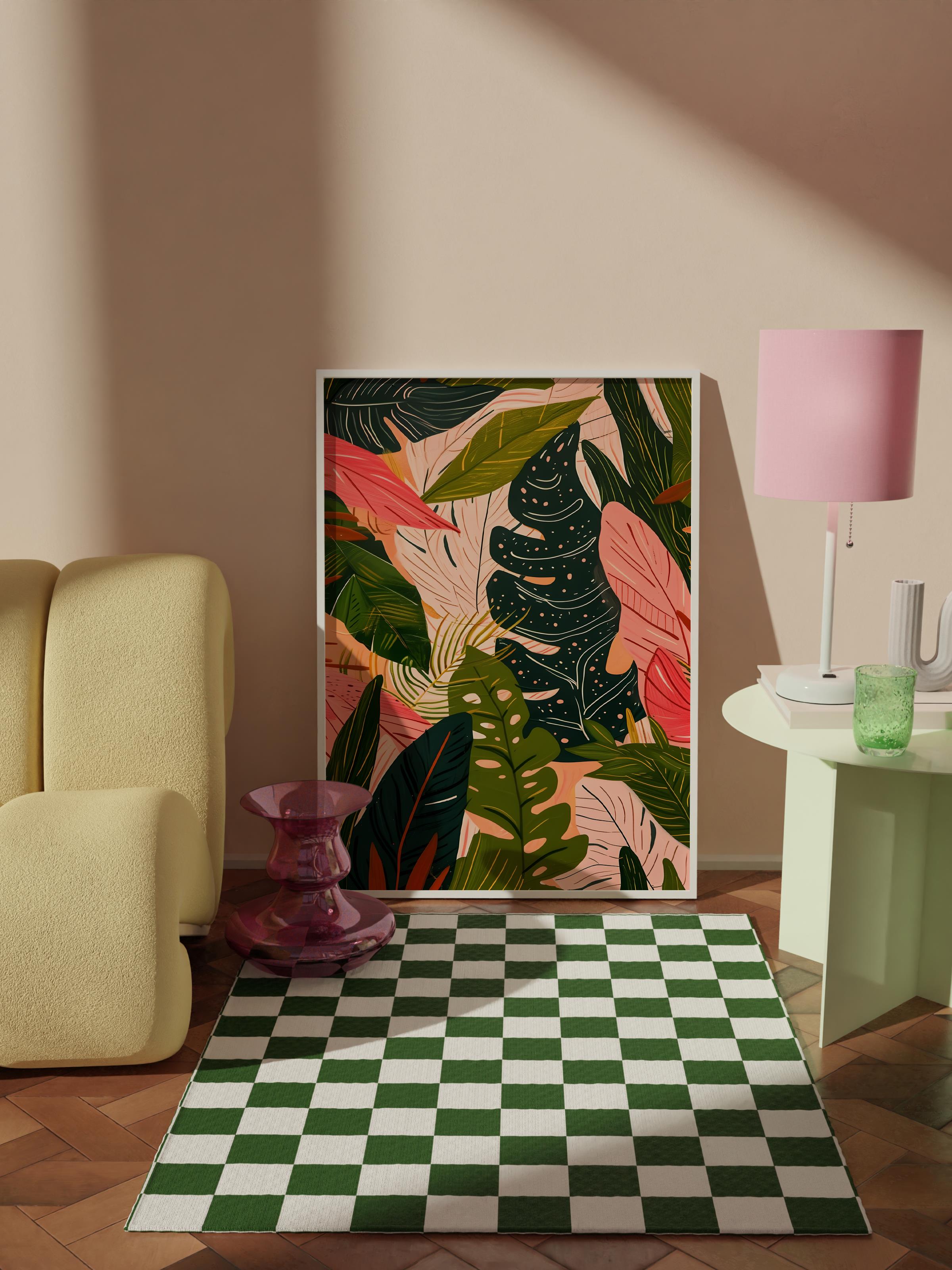 Çerçevesiz Poster Tablo, Duvar Posteri, Kağıt Poster, Ormanın Sessizliği , Maximalist No:161