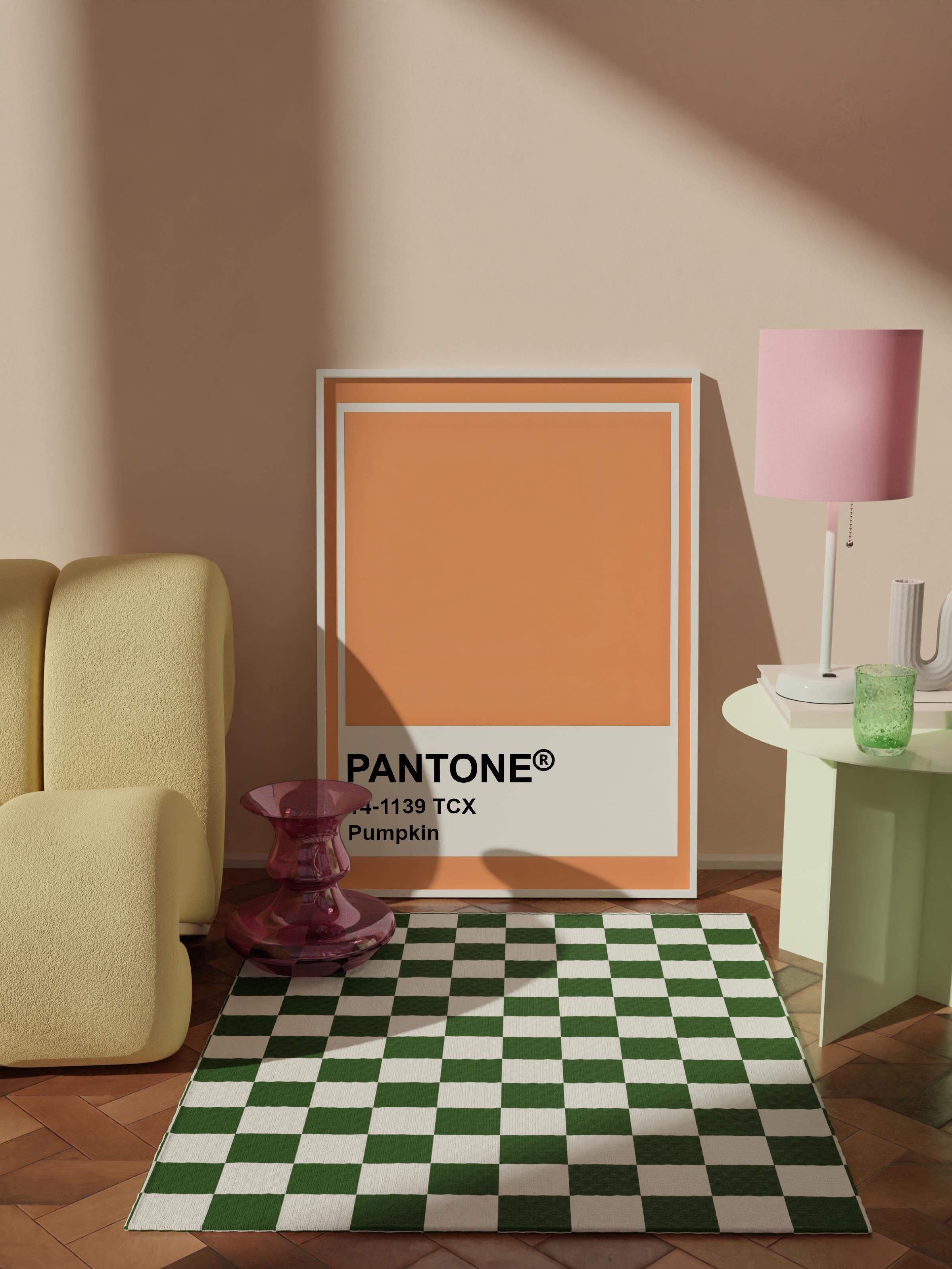 Çerçevesiz Poster Tablo, Duvar Posteri, Kağıt Poster, Turuncu Kare , Maximalist No:265