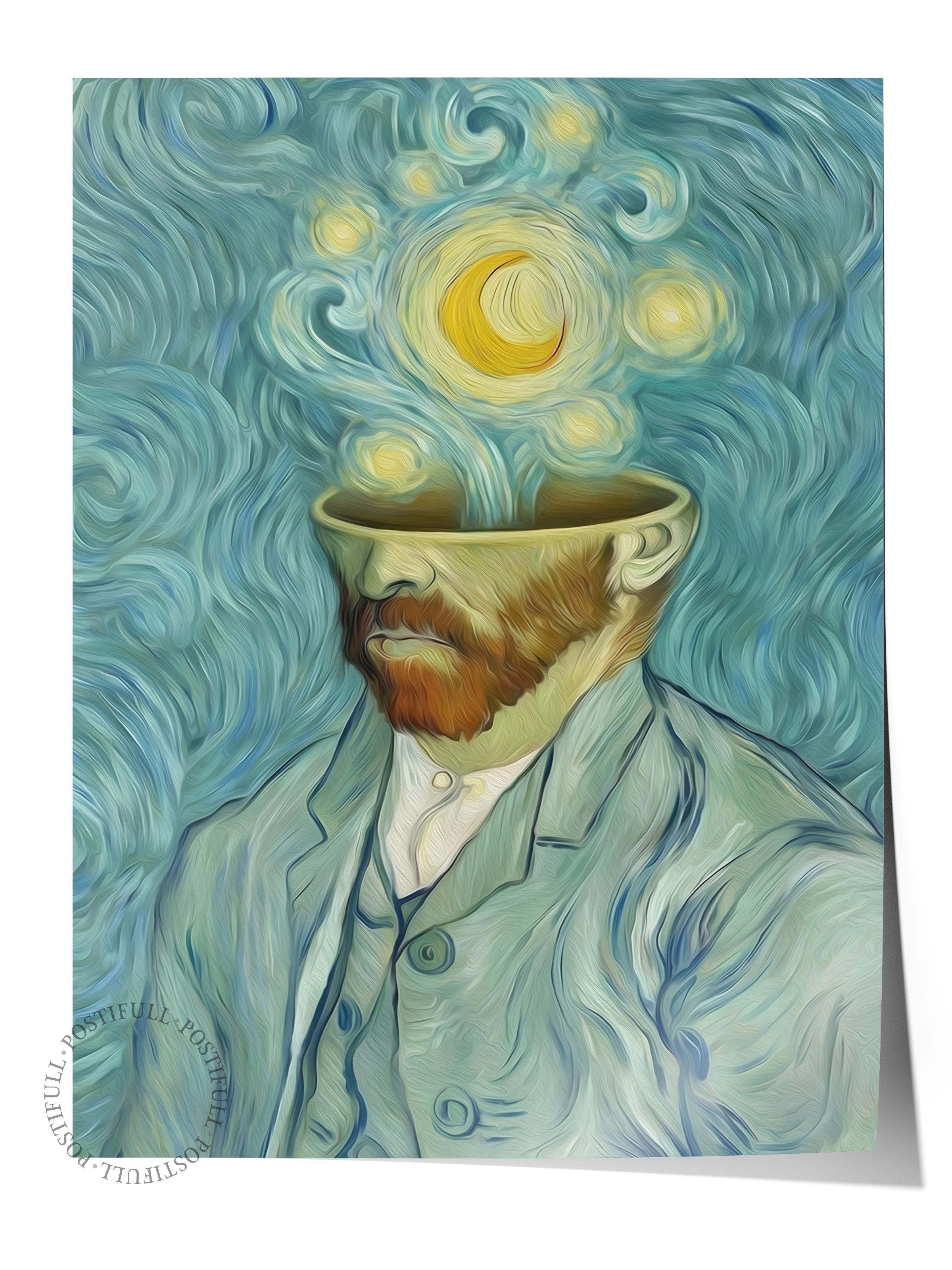 Çerçevesiz Poster Tablo, Duvar Posteri, Kağıt Poster, Düşünen Adam , Maximalist No:245