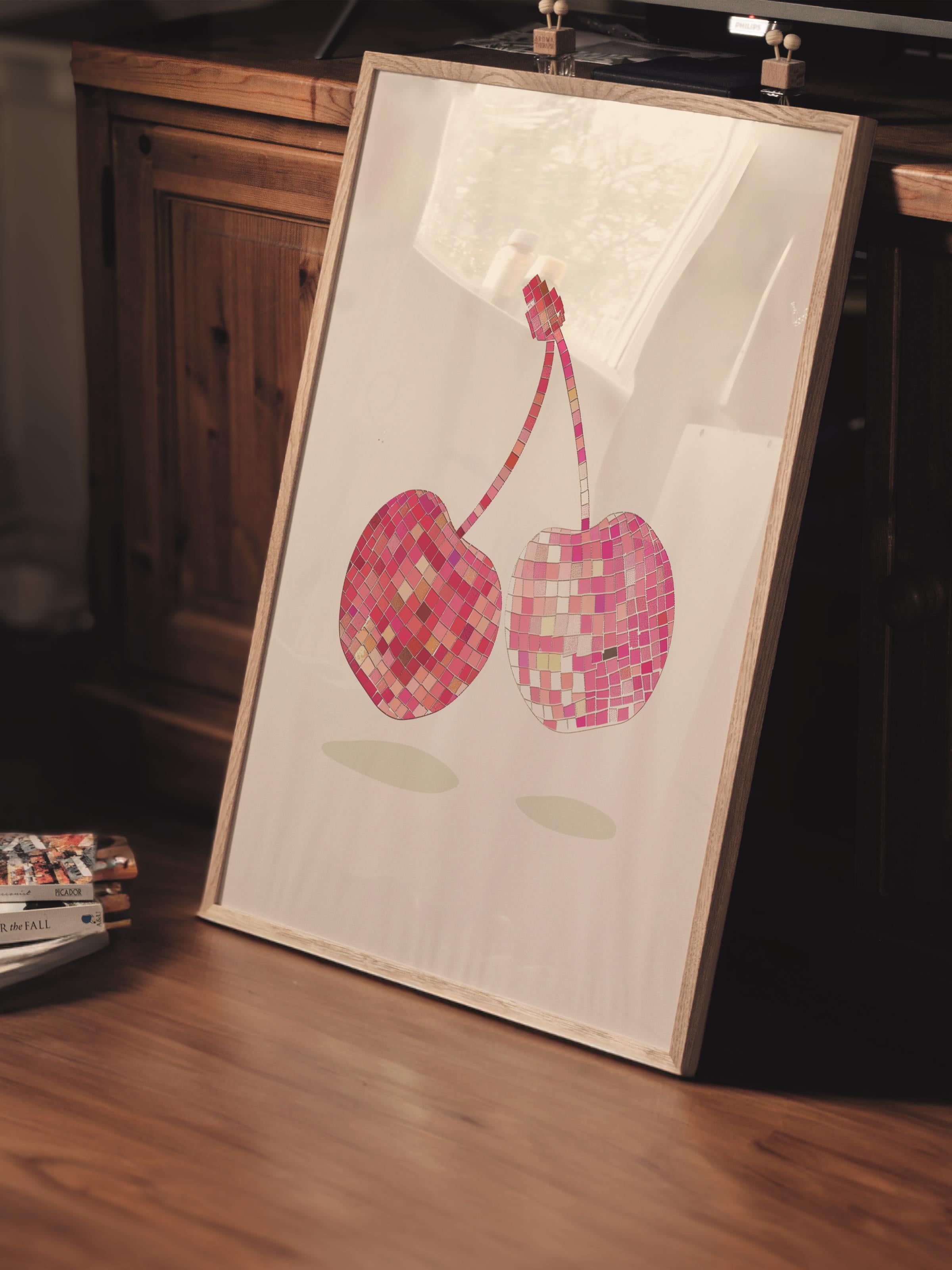 Çerçevesiz Poster Tablo, Duvar Posteri, Kağıt Poster, Pembe Kiraz Mevsimi , Maximalist No:108