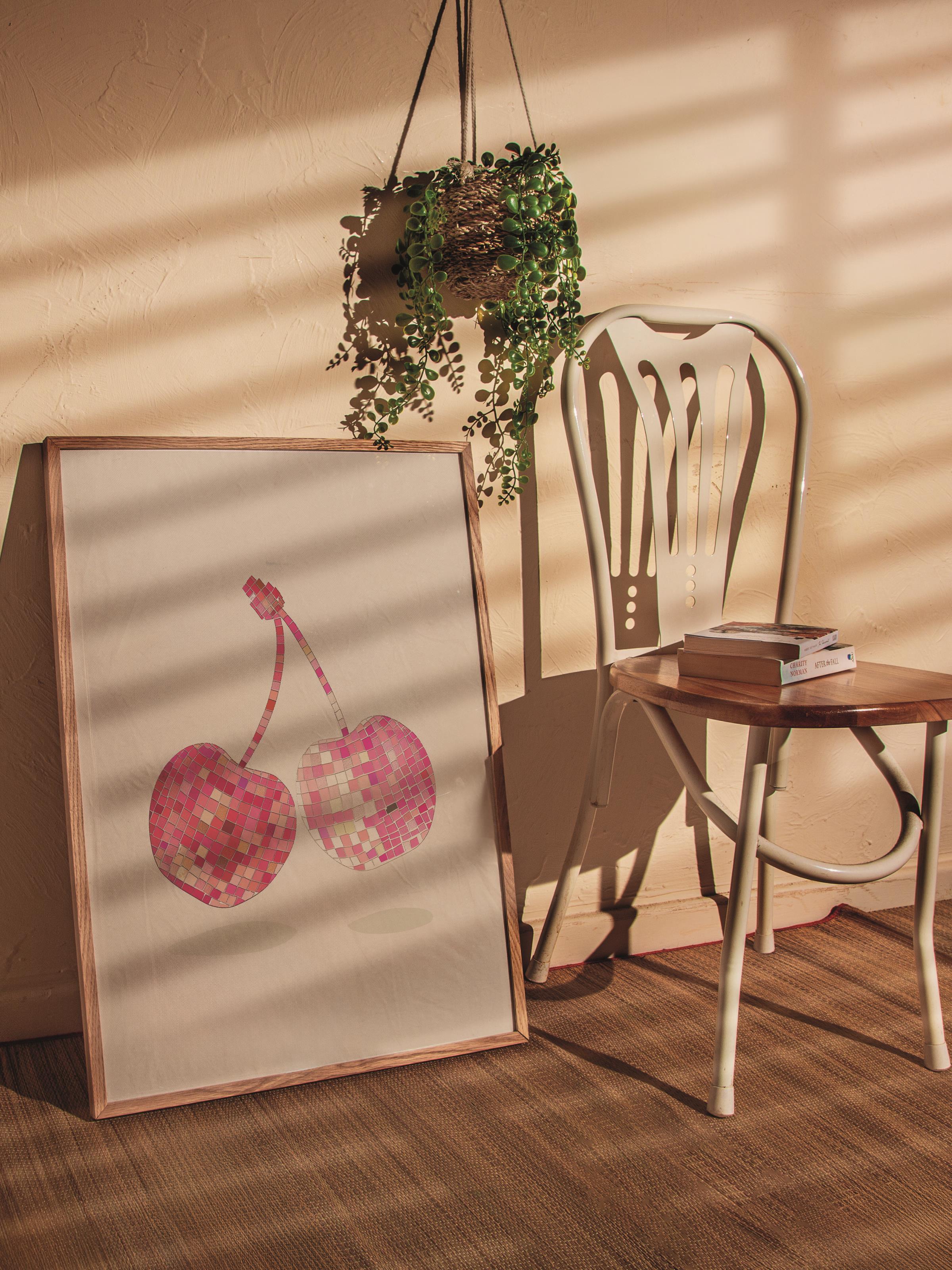 Çerçevesiz Poster Tablo, Duvar Posteri, Kağıt Poster, Pembe Kiraz Mevsimi , Maximalist No:108