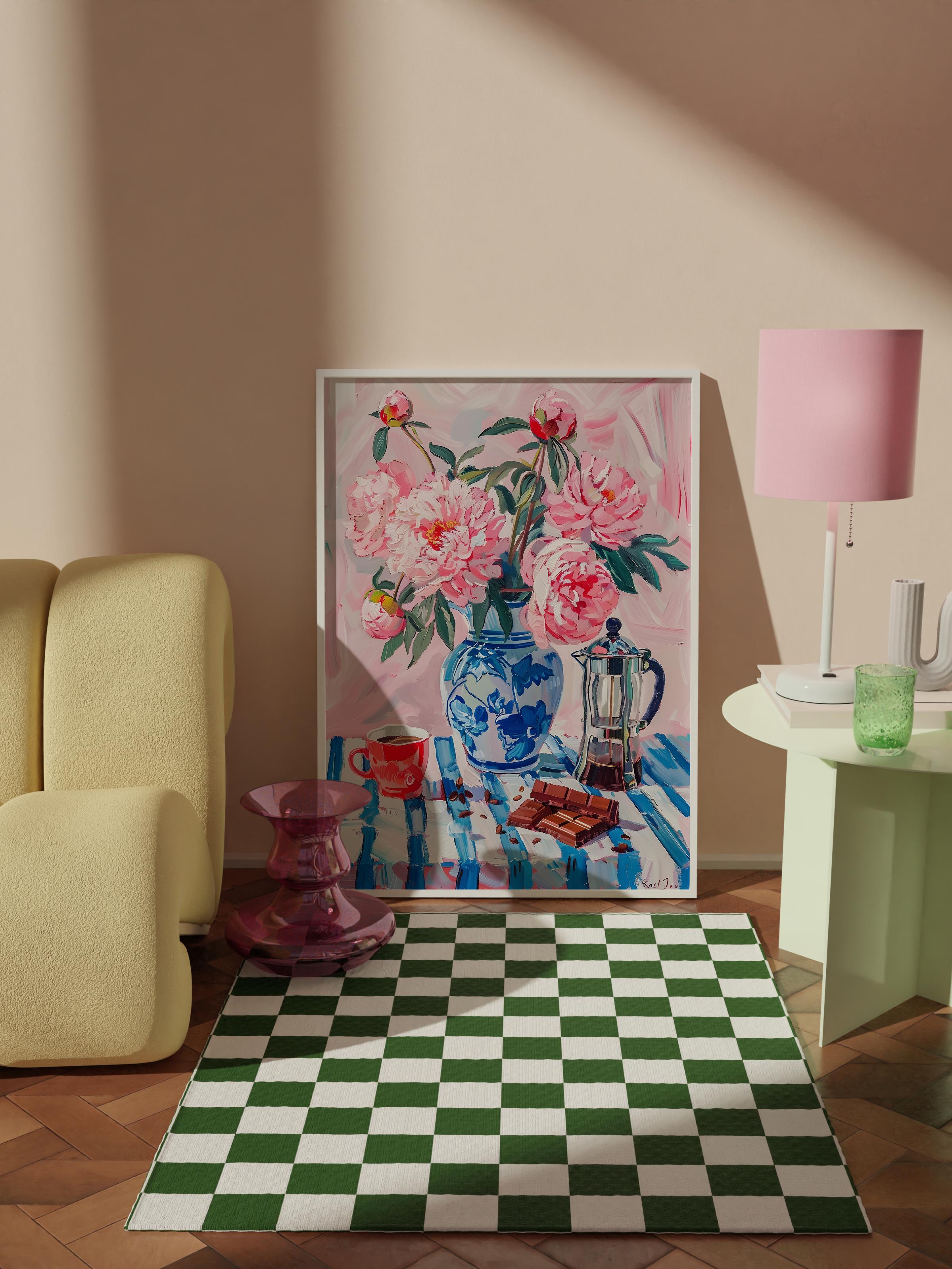 Çerçevesiz Poster Tablo, Duvar Posteri, Kağıt Poster, Çay Zamanı , Maximalist No:89