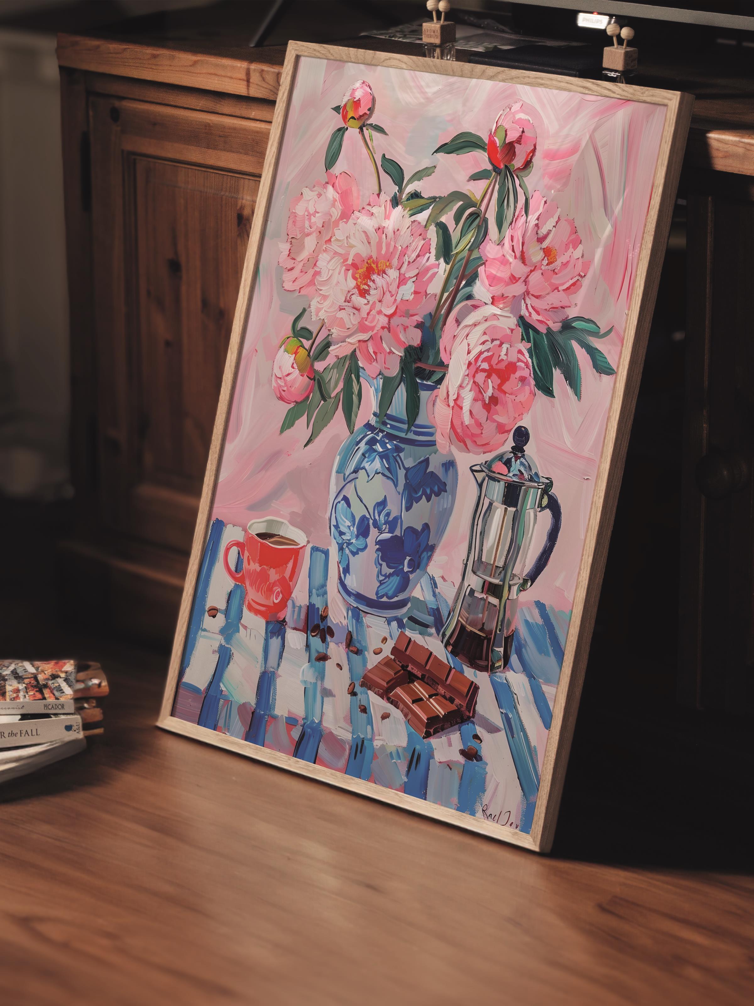 Çerçevesiz Poster Tablo, Duvar Posteri, Kağıt Poster, Çay Zamanı , Maximalist No:89