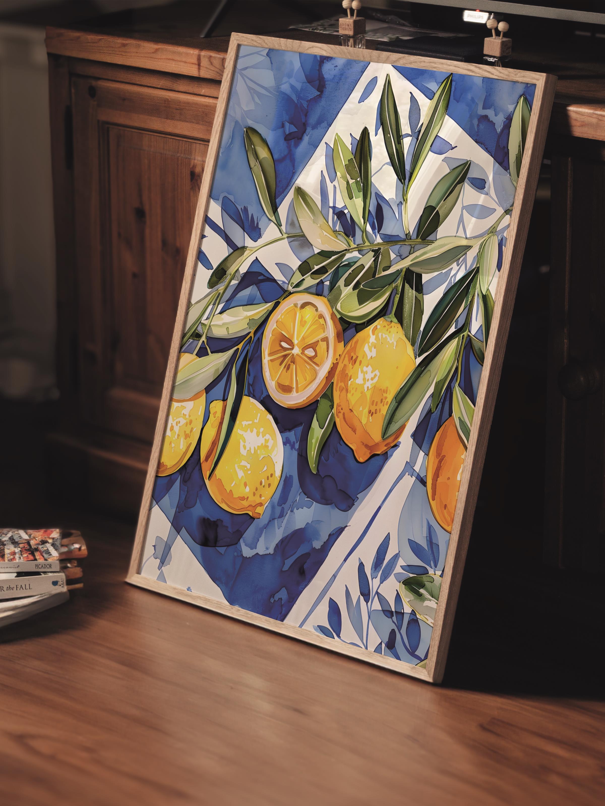 Çerçevesiz Poster Tablo, Duvar Posteri, Kağıt Poster, Limon Zamanı , Maximalist No:123