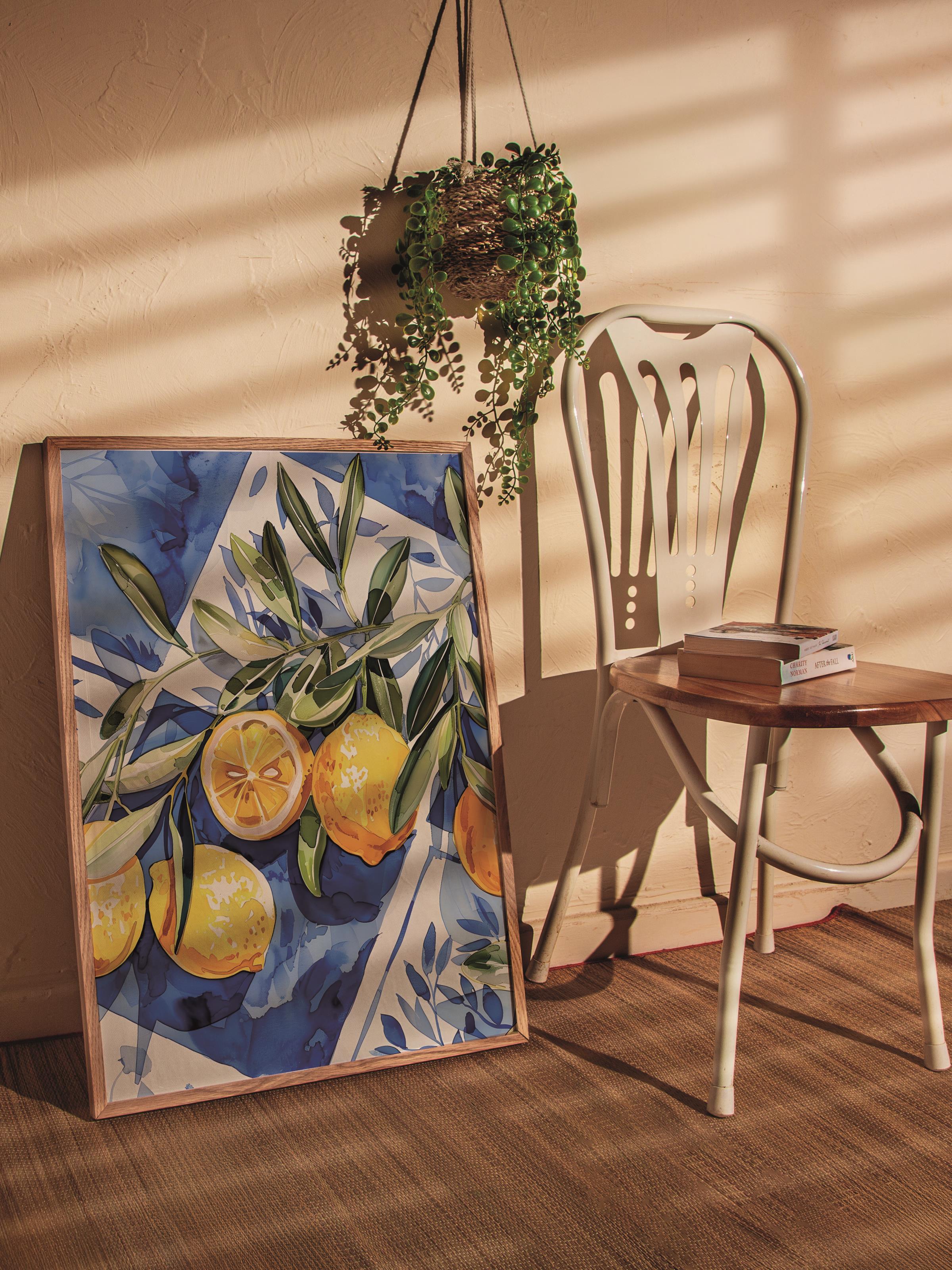 Çerçevesiz Poster Tablo, Duvar Posteri, Kağıt Poster, Limon Zamanı , Maximalist No:123