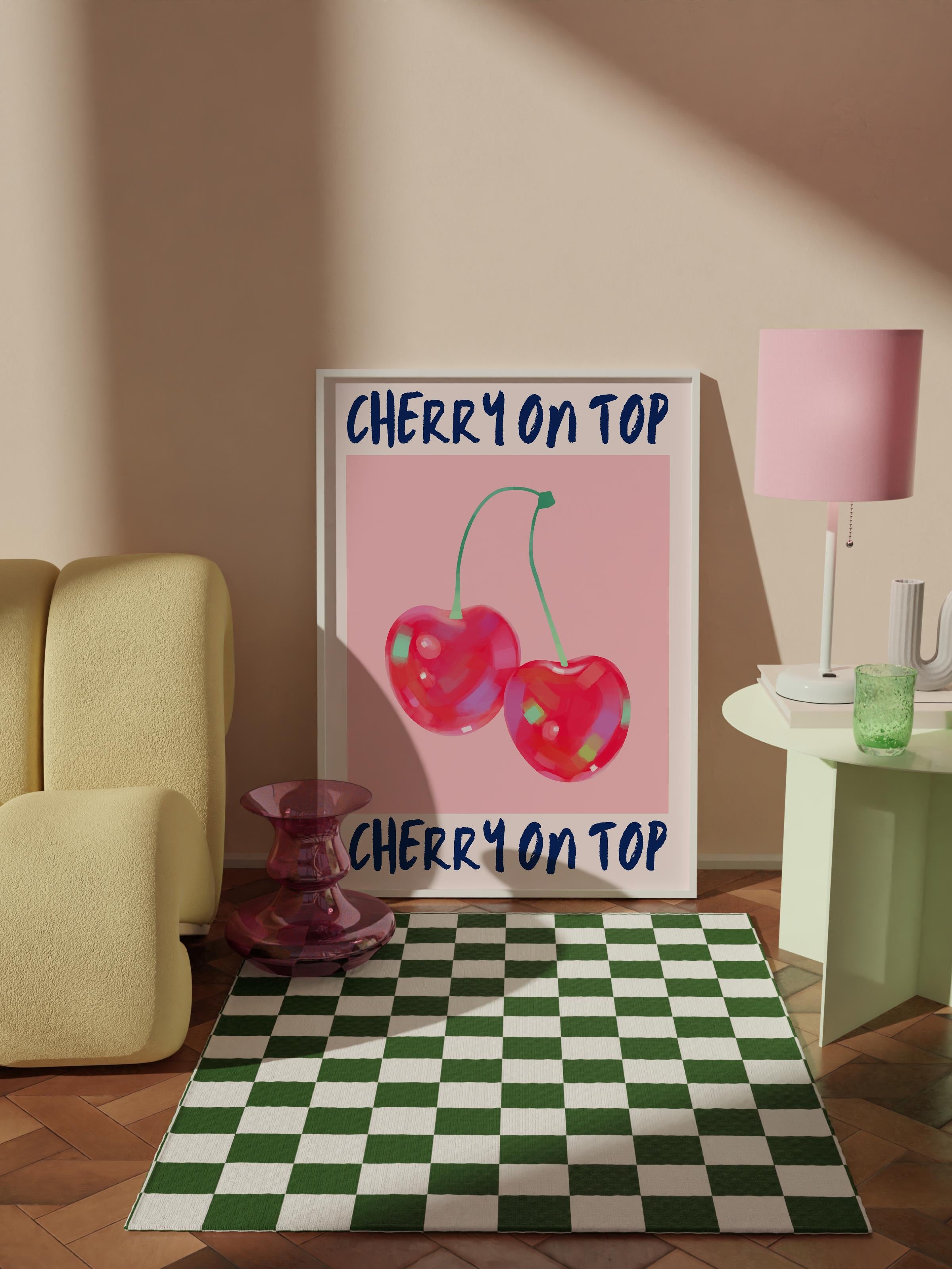 Çerçevesiz Poster Tablo, Duvar Posteri, Kağıt Poster, Kirazın Tepesi , Maximalist No:251